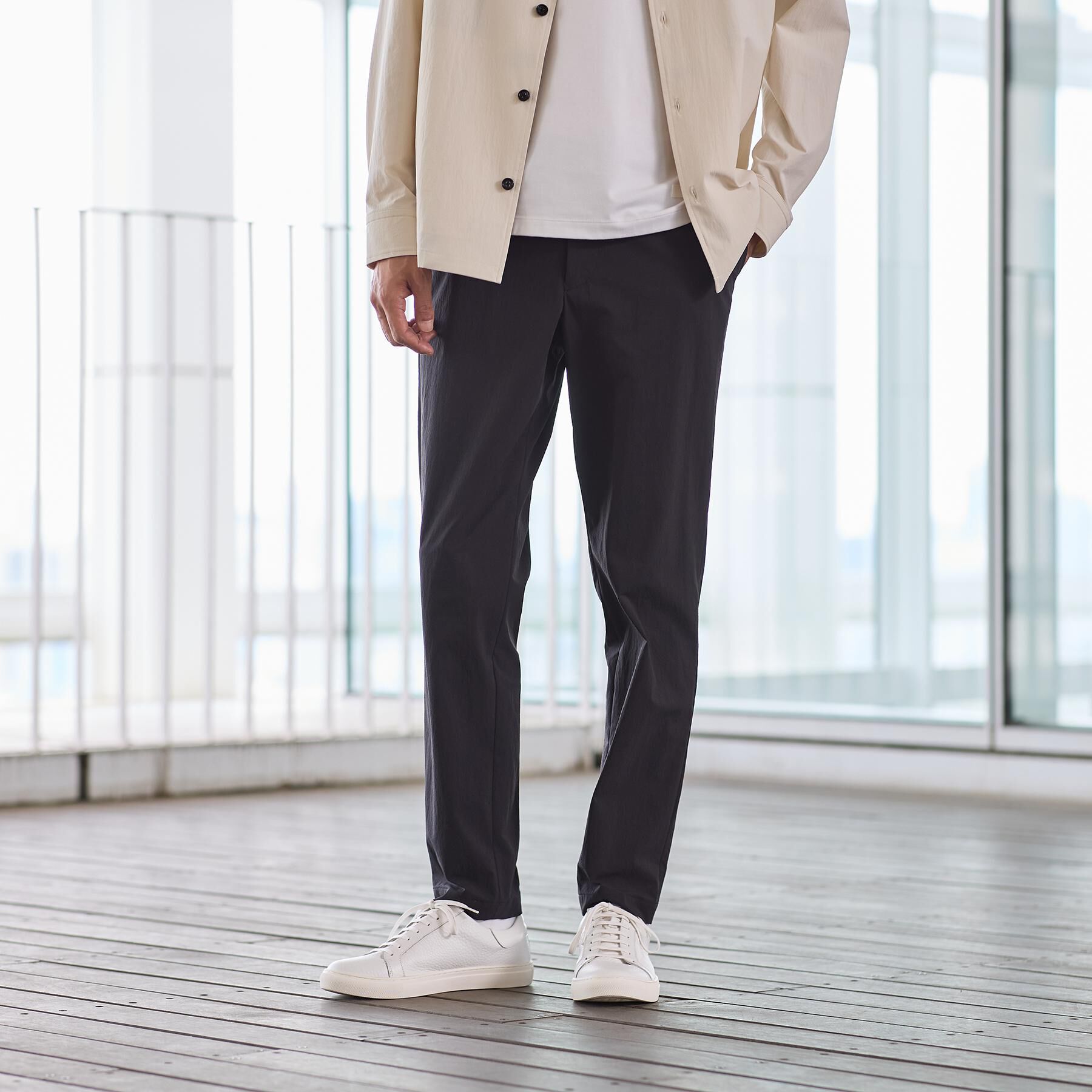 TAKEO KIKUCHI「【3Dナイロンストレッチ】スリムイージーパンツ」|その他|