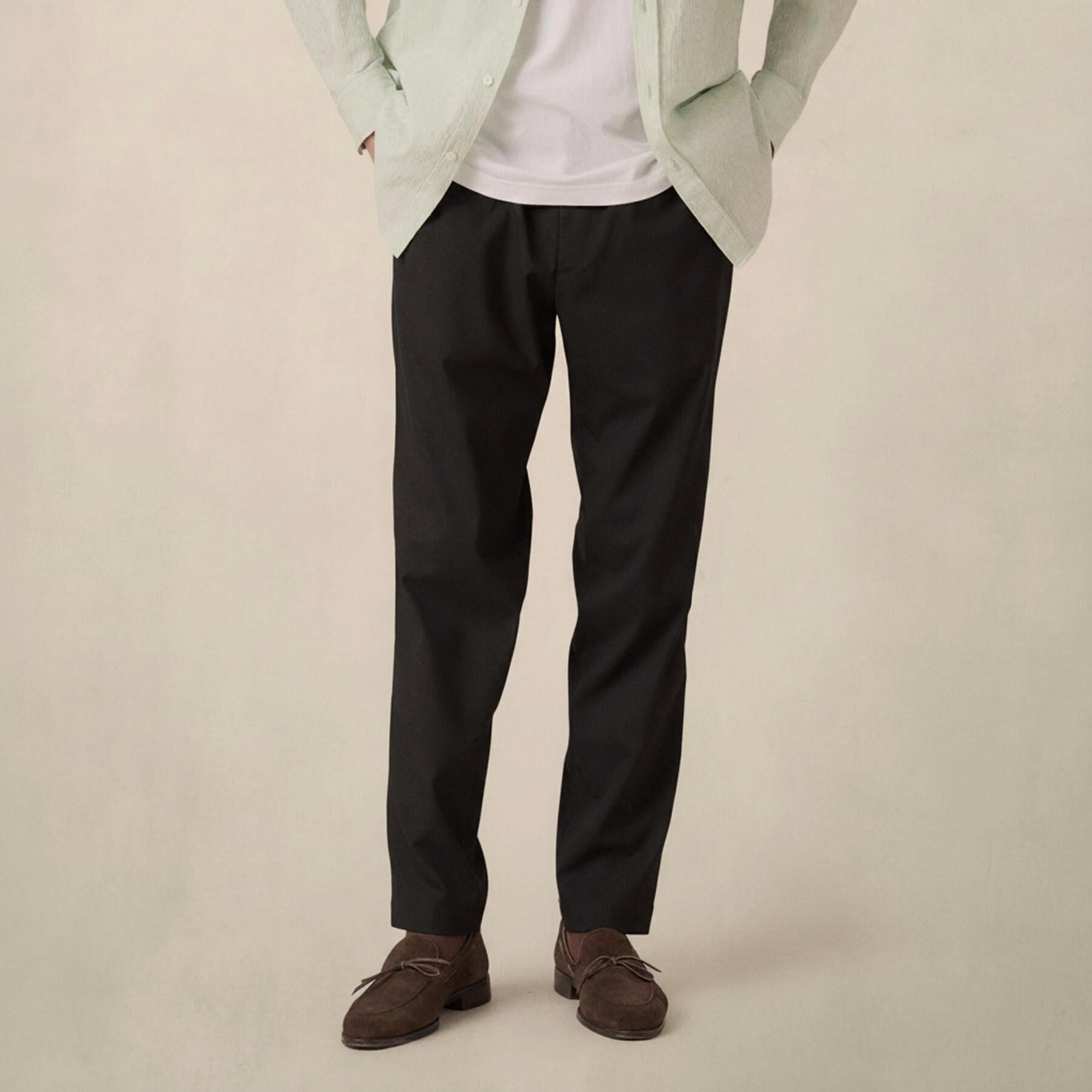 TAKEO KIKUCHI「【ON／OFF兼用】スリムイージー スラックス」|その他|ブラック(019)