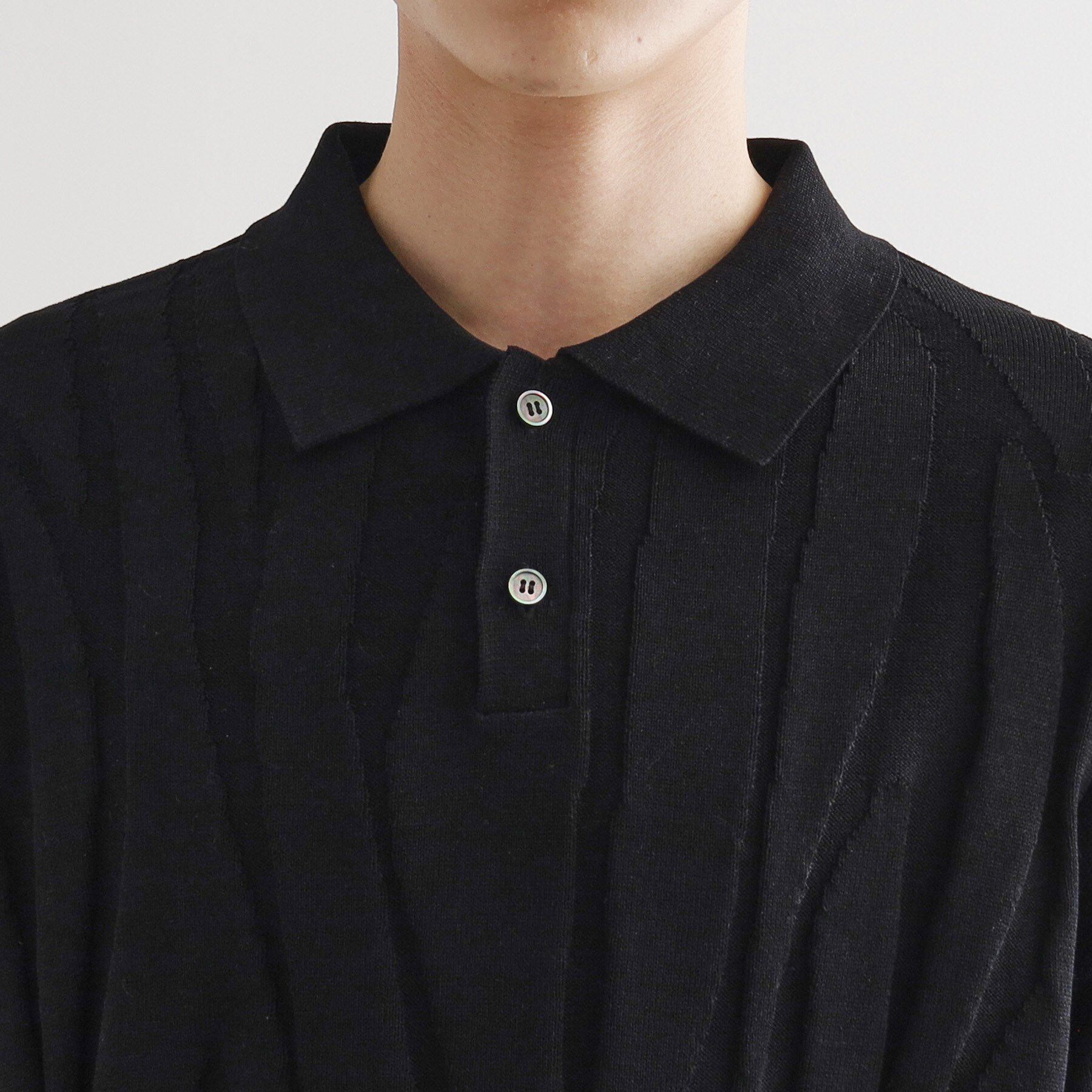 tk.TAKEO KIKUCHI「ジャカードニットポロ」|ニット・セーター|