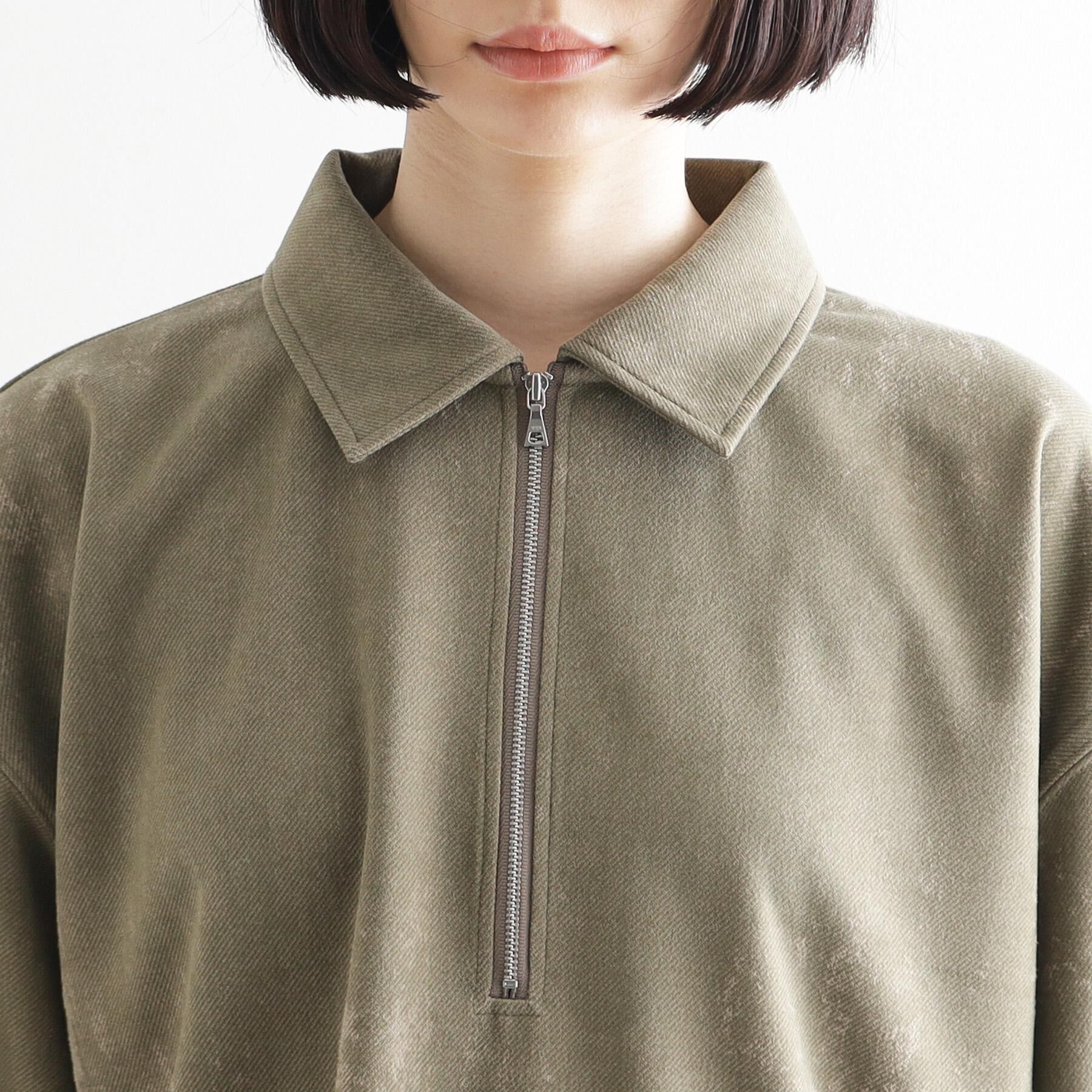 tk.TAKEO KIKUCHI「ヴィンテージライクハーフジップポロシャツ」|ポロシャツ|