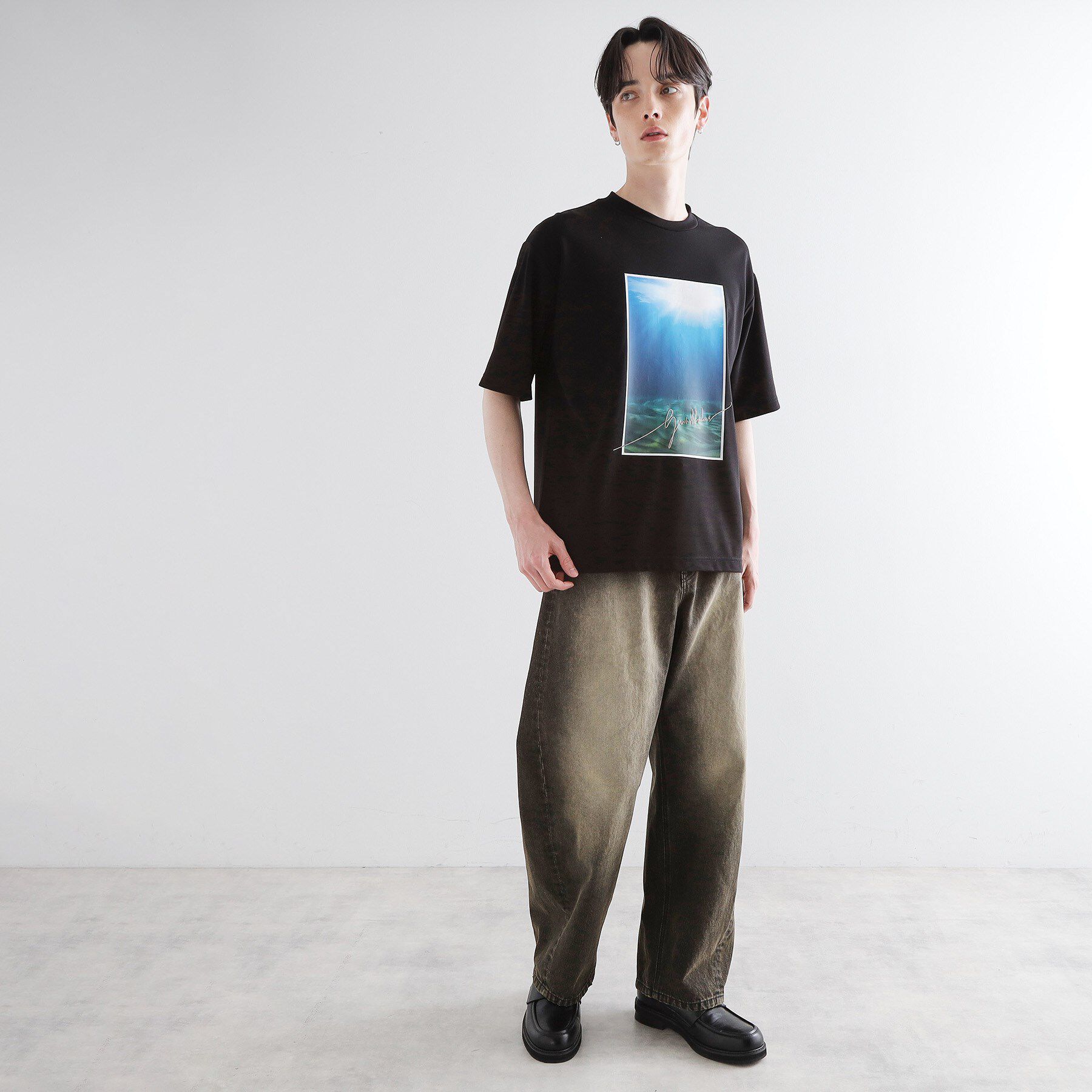 tk.TAKEO KIKUCHI「ハートグラフィックTシャツ」|Tシャツ・カットソー|