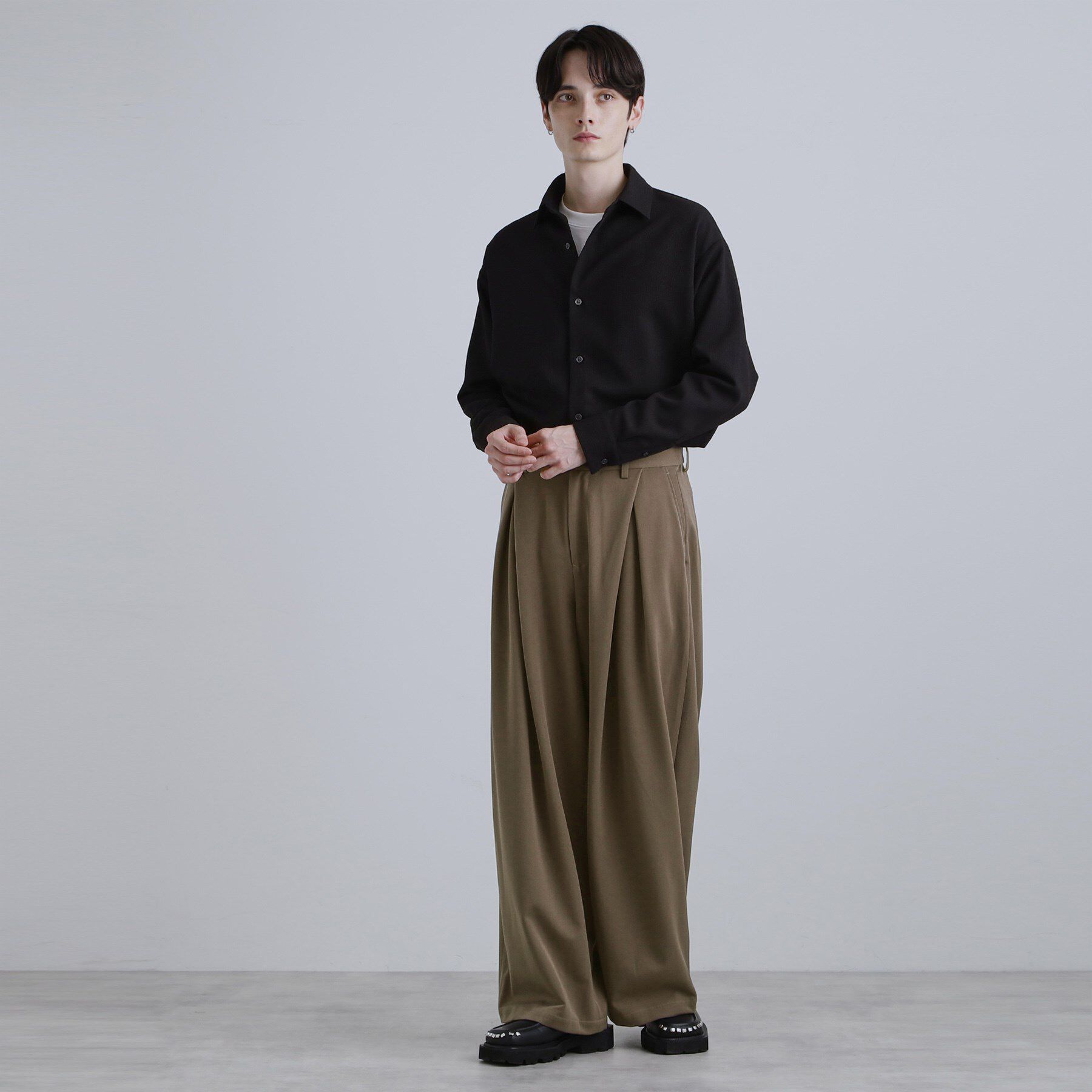 tk.TAKEO KIKUCHI「【スーパーワイドバギースラックスパンツ」|その他|