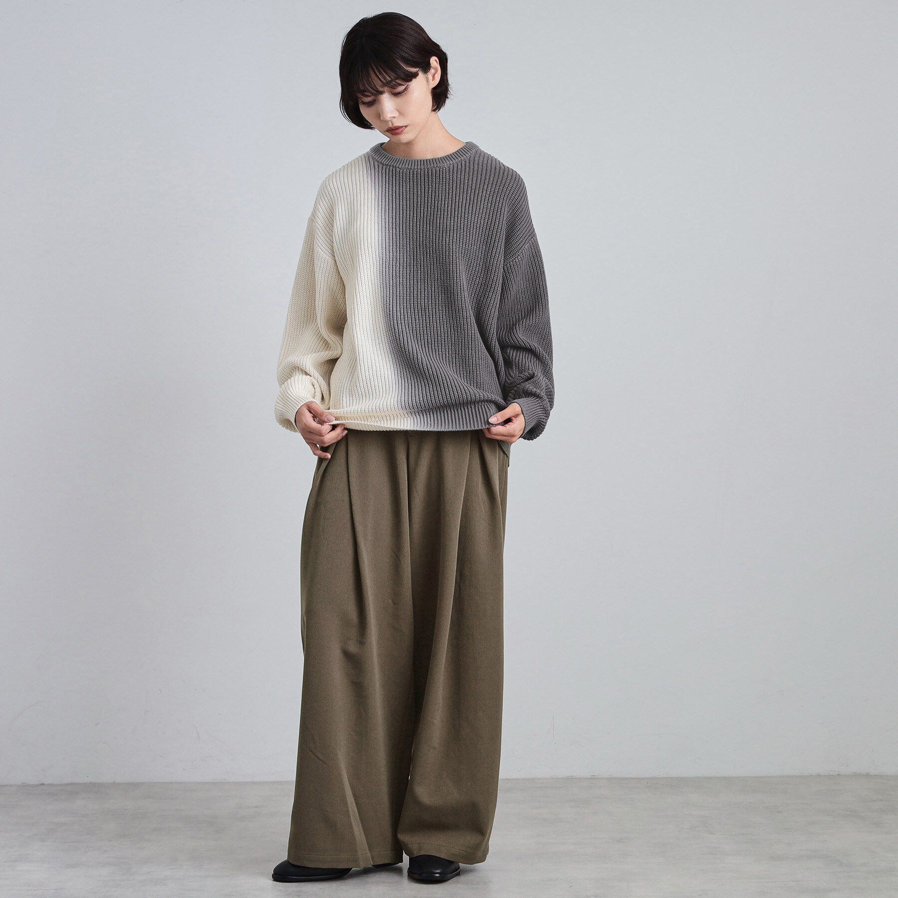 tk.TAKEO KIKUCHI「グラデダイニットプルオーバー」|ニット・セーター|