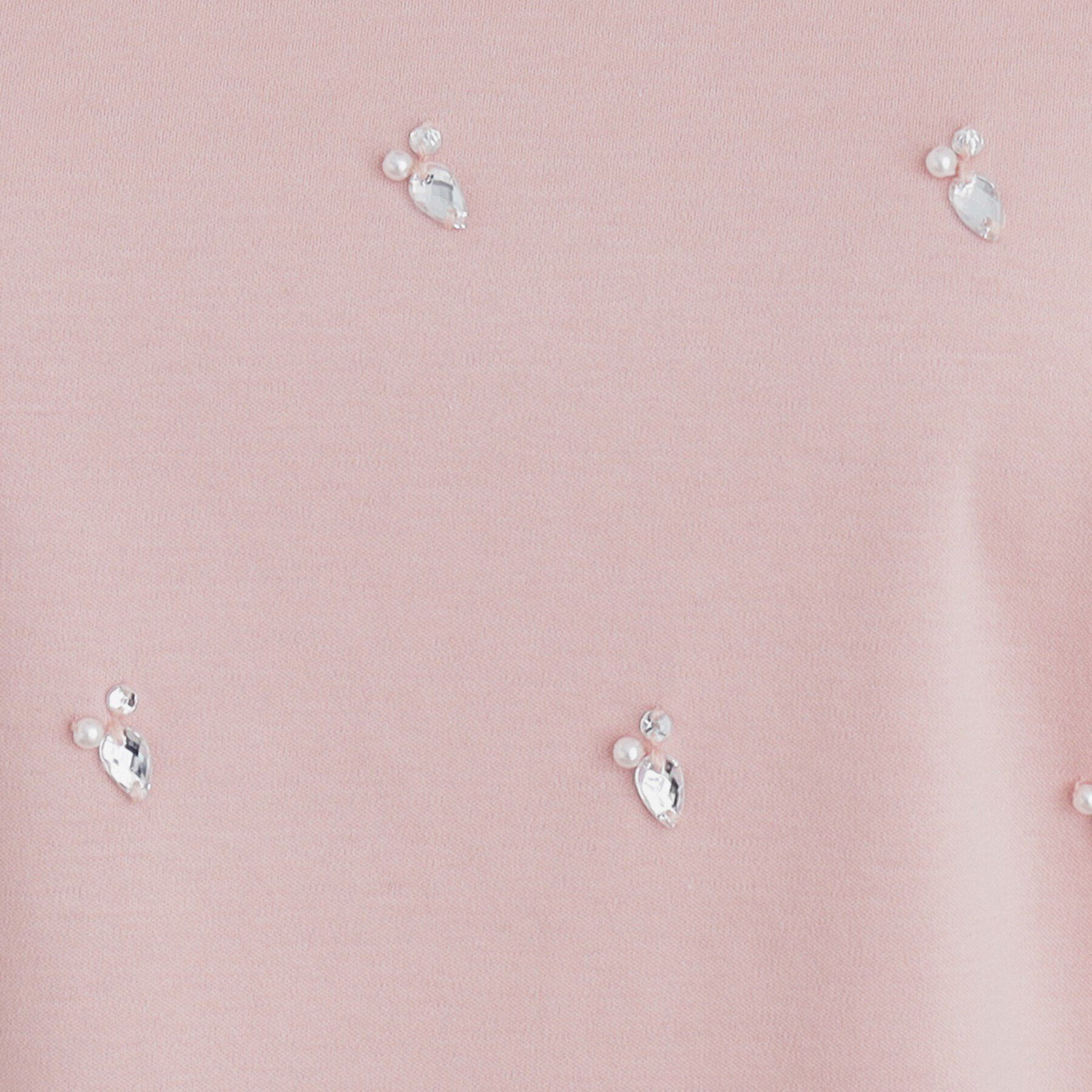 index「《美人百花掲載》クールタッチ短丈ビジューTシャツ【洗濯機洗い/接触冷感】」|Tシャツ・カットソー|