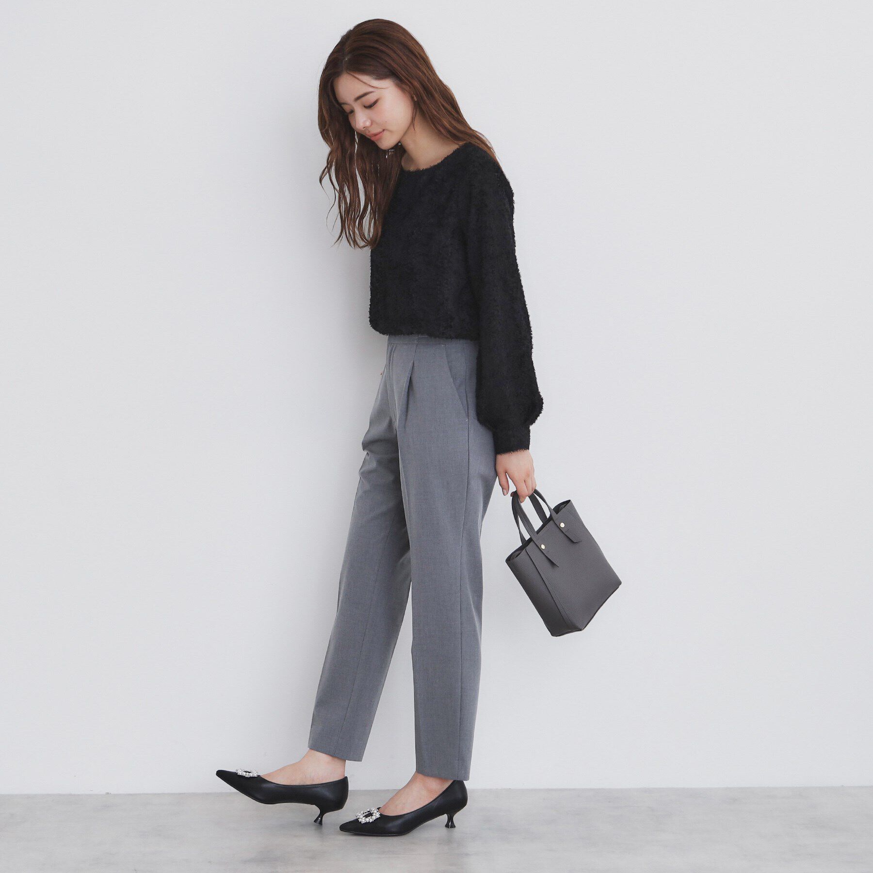 index「ミニカットジャカードブラウス【洗濯機洗い可】」|シャツ・ブラウス|