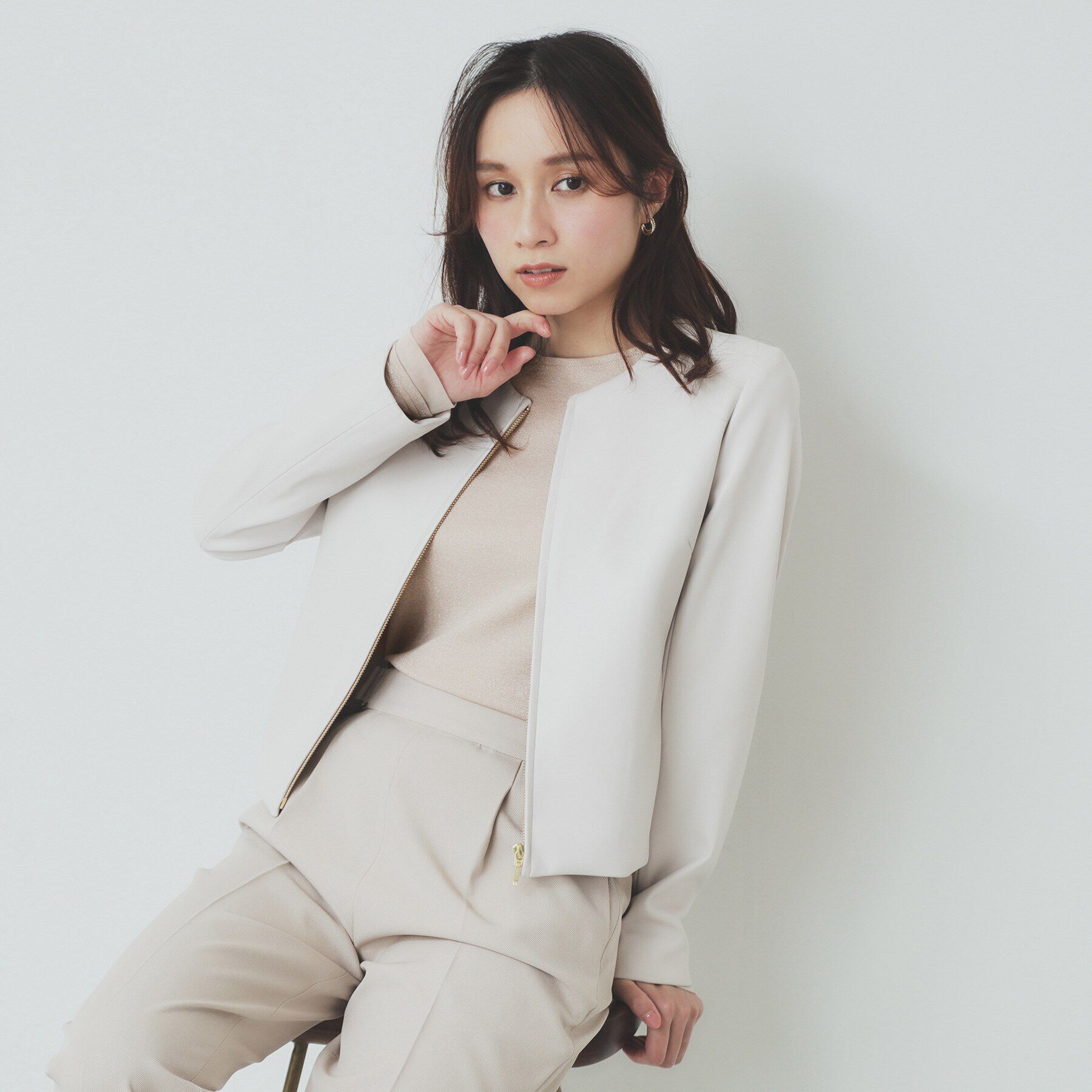 index「ラメシアーチュールトップス【洗濯機洗い可】」|Tシャツ・カットソー|