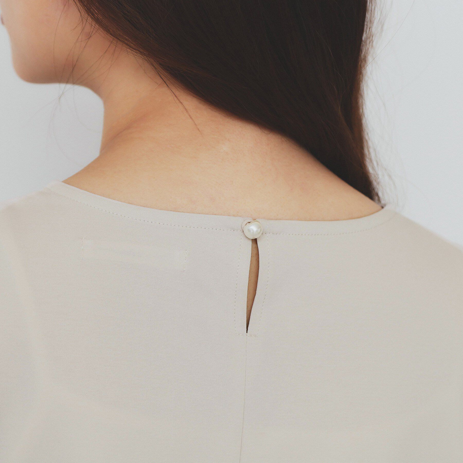 index「バイカラーフレアスリーブトップス【洗濯機洗い可】」|Tシャツ・カットソー|