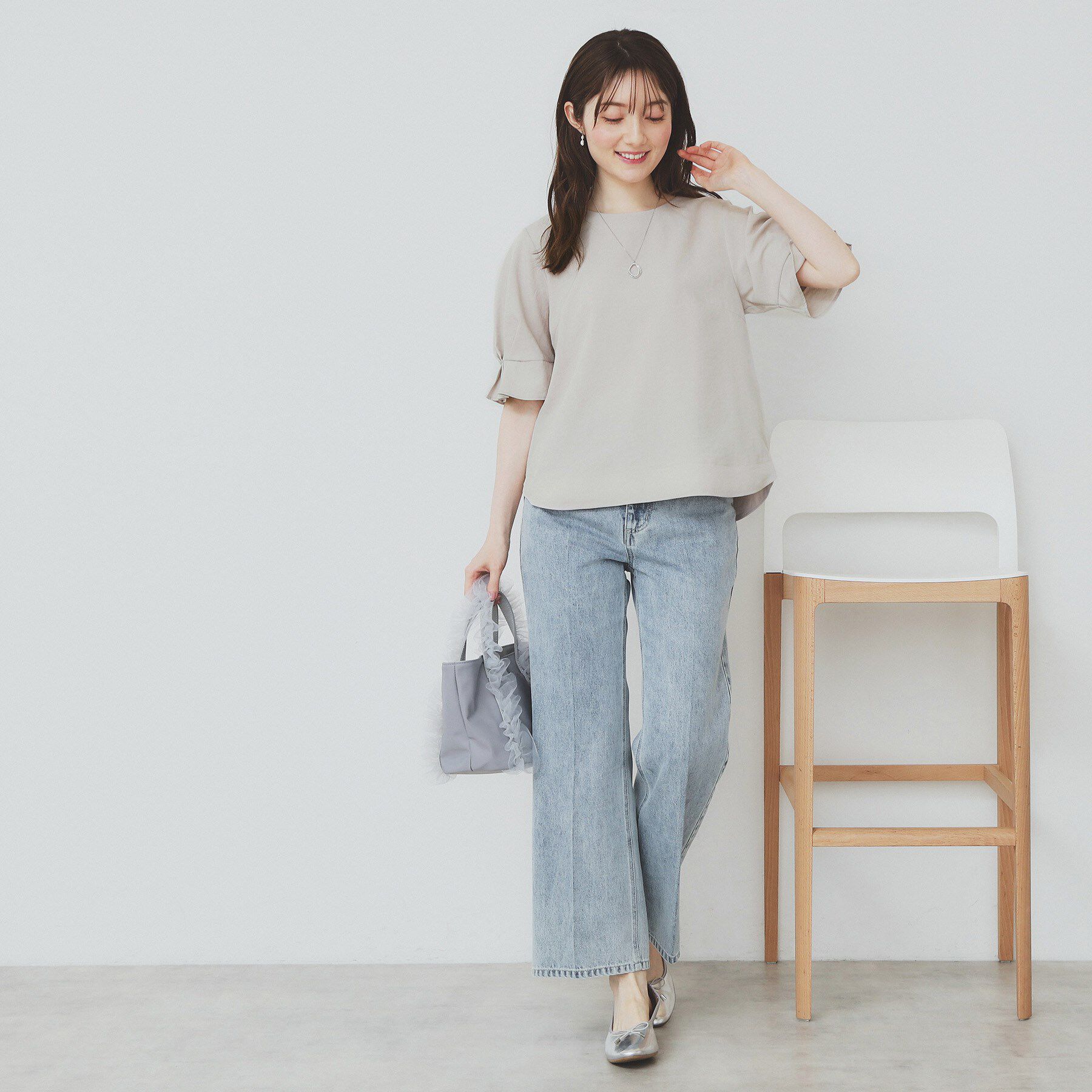 index「《8色展開/XS-LLサイズ》タックパフスリーブブラウス【洗濯機洗い可/吸水速乾/防シワ/抗ピル】」|シャツ・ブラウス|