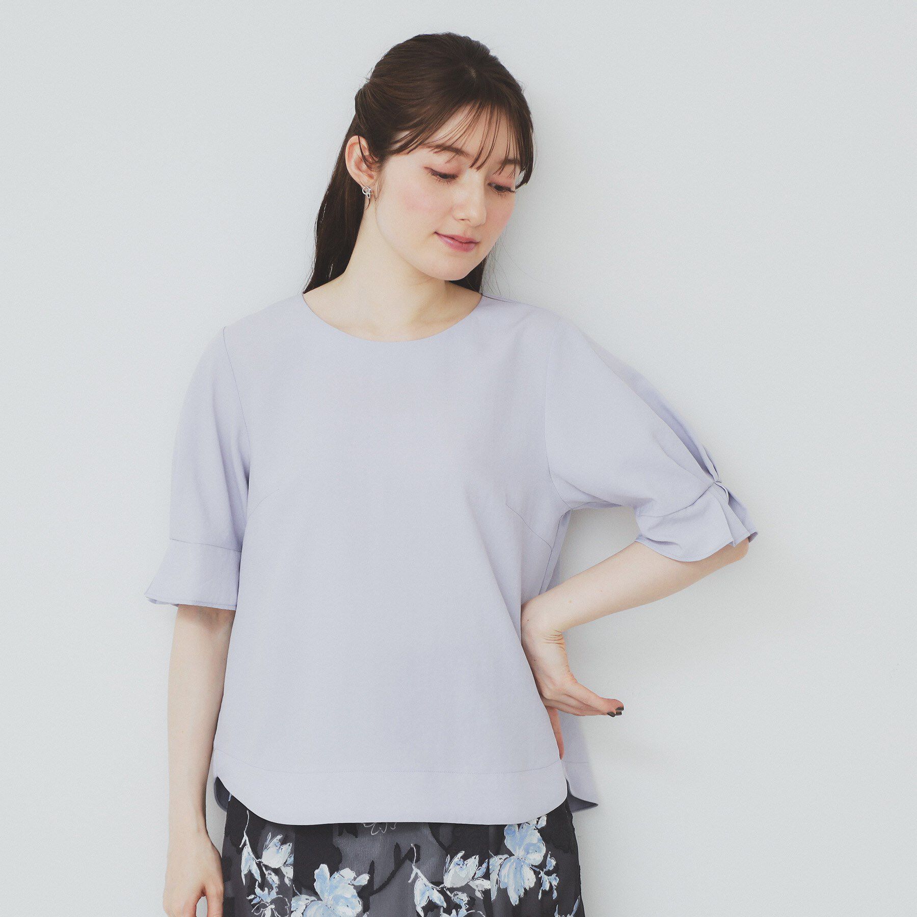 index「《8色展開/XS-LLサイズ》タックパフスリーブブラウス【洗濯機洗い可/吸水速乾/防シワ/抗ピル】」|シャツ・ブラウス|