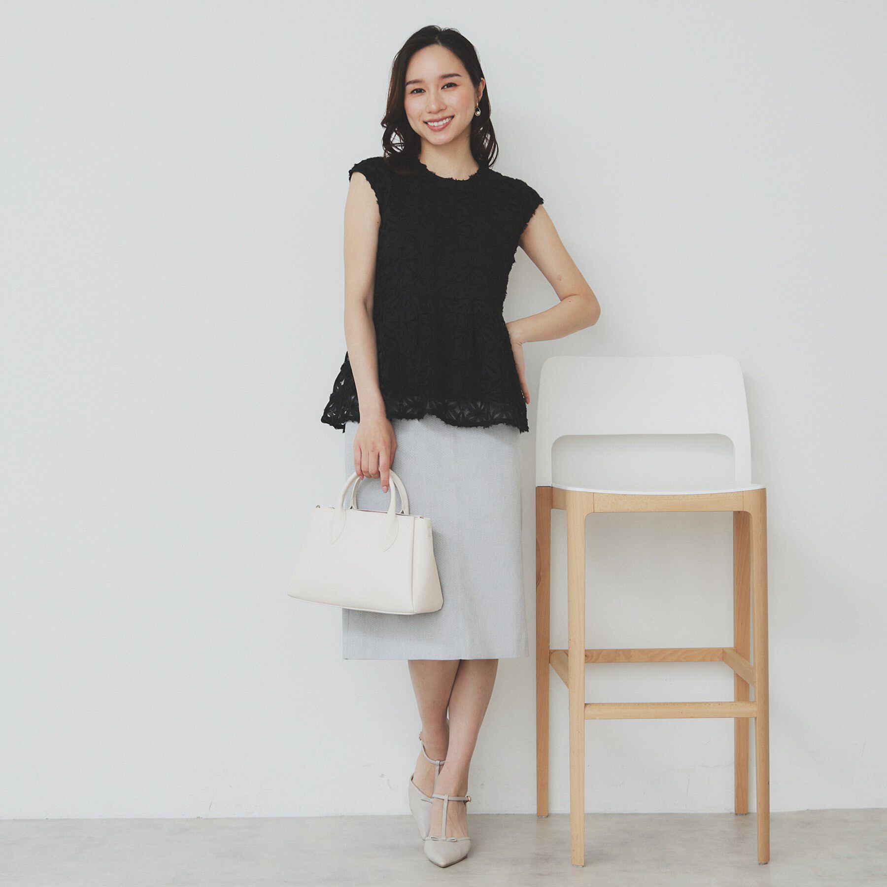 index「フラワーチュール刺繍ペプラムブラウス【洗える】」|シャツ・ブラウス|