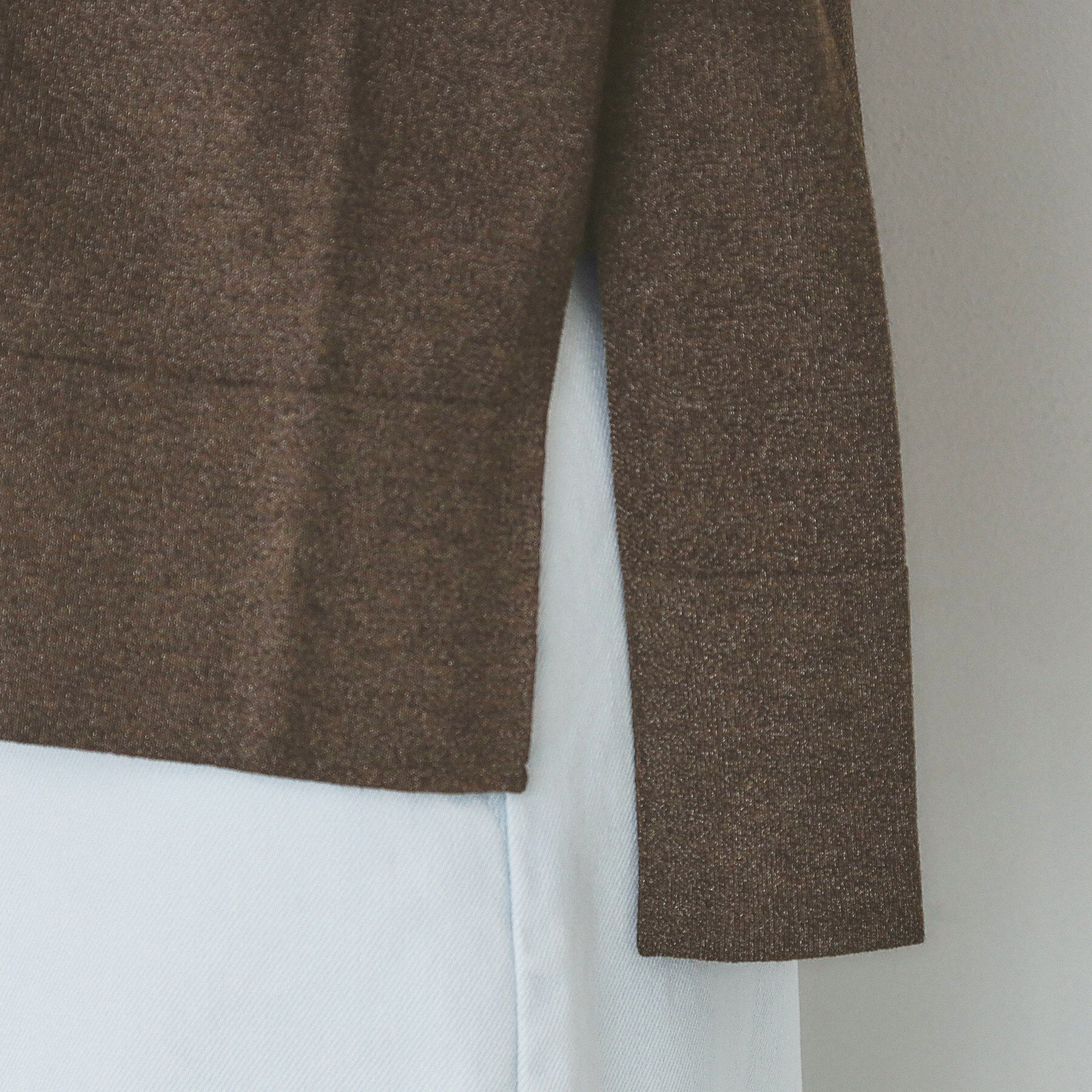 index「タックノースリーブニット【洗濯機洗い可/UVケア/抗ピル】」|Tシャツ・カットソー|