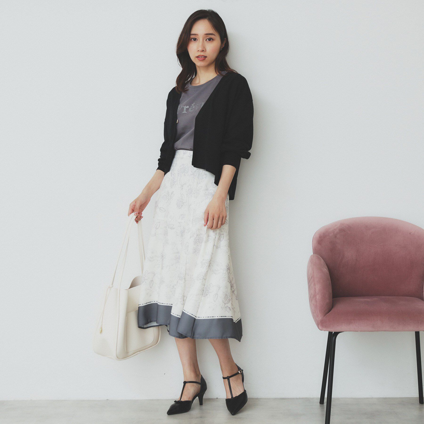 index「《5色展開》コンパクトショートカーディガン【洗濯機洗い可】」|カーディガン|