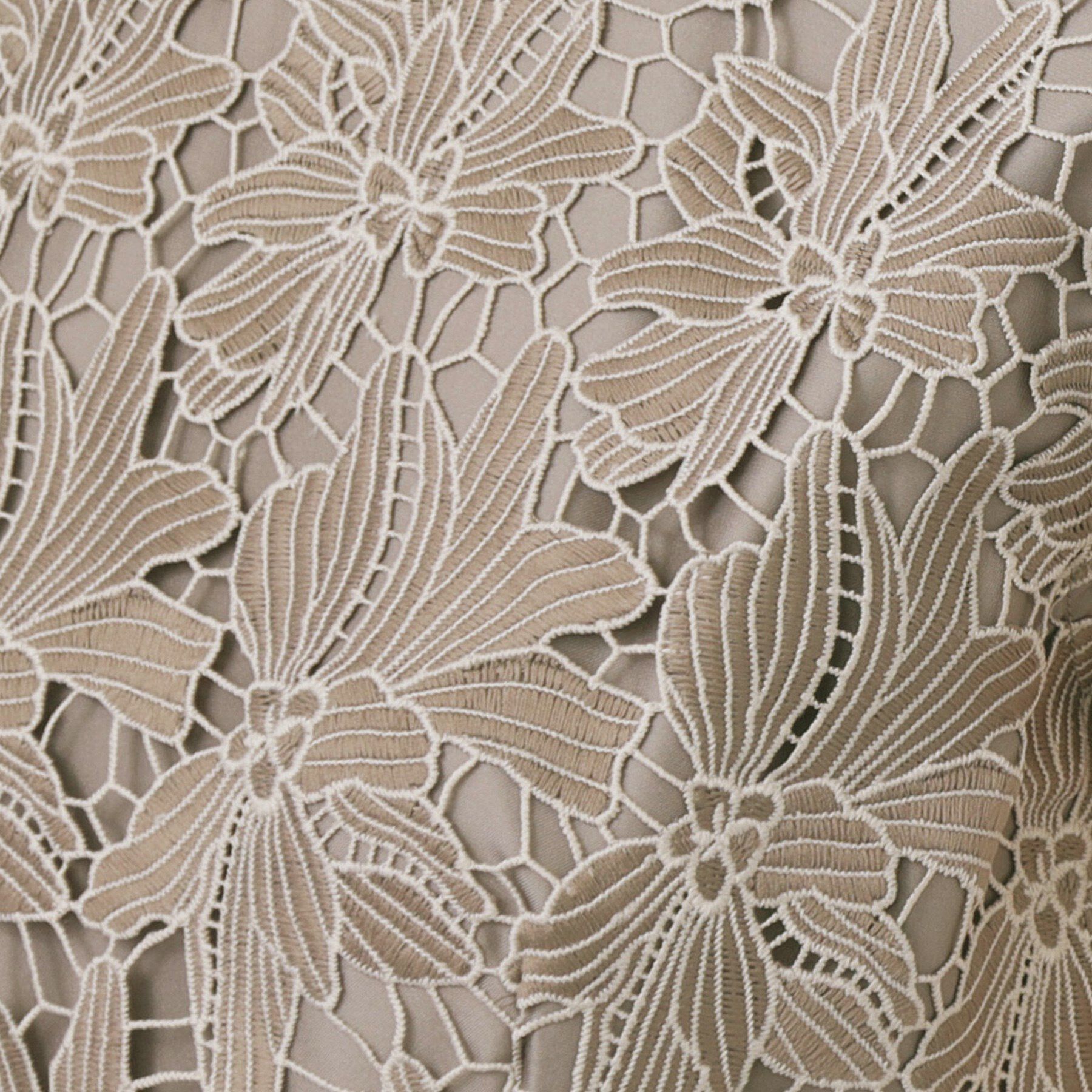 index「バイカラーレースワンピース【洗濯機洗い可】」|ワンピース|