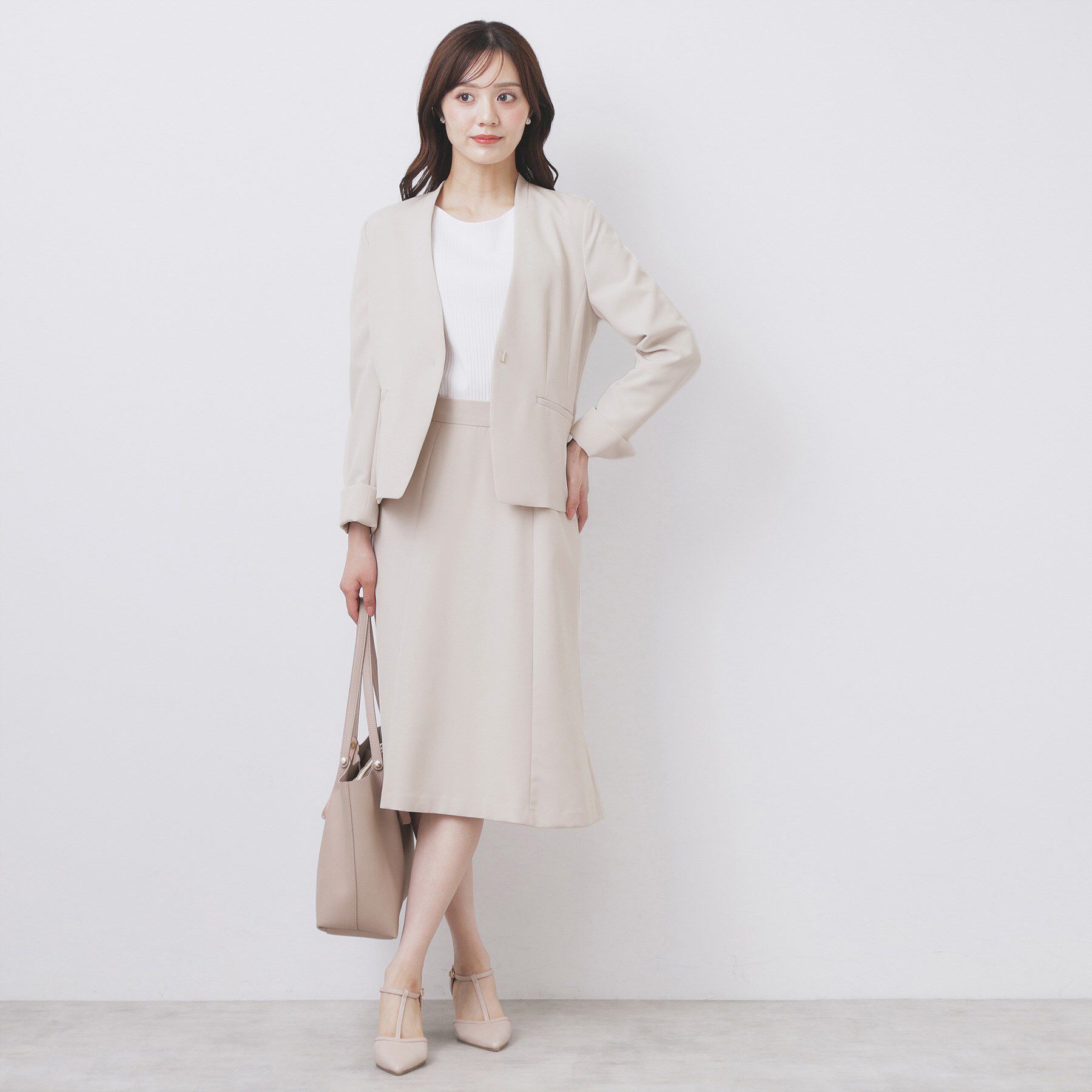 index「ストレッチフレアスカート/セットアップ対応【洗濯機洗い可/イージーアイロン/防シワ】」|スカート|