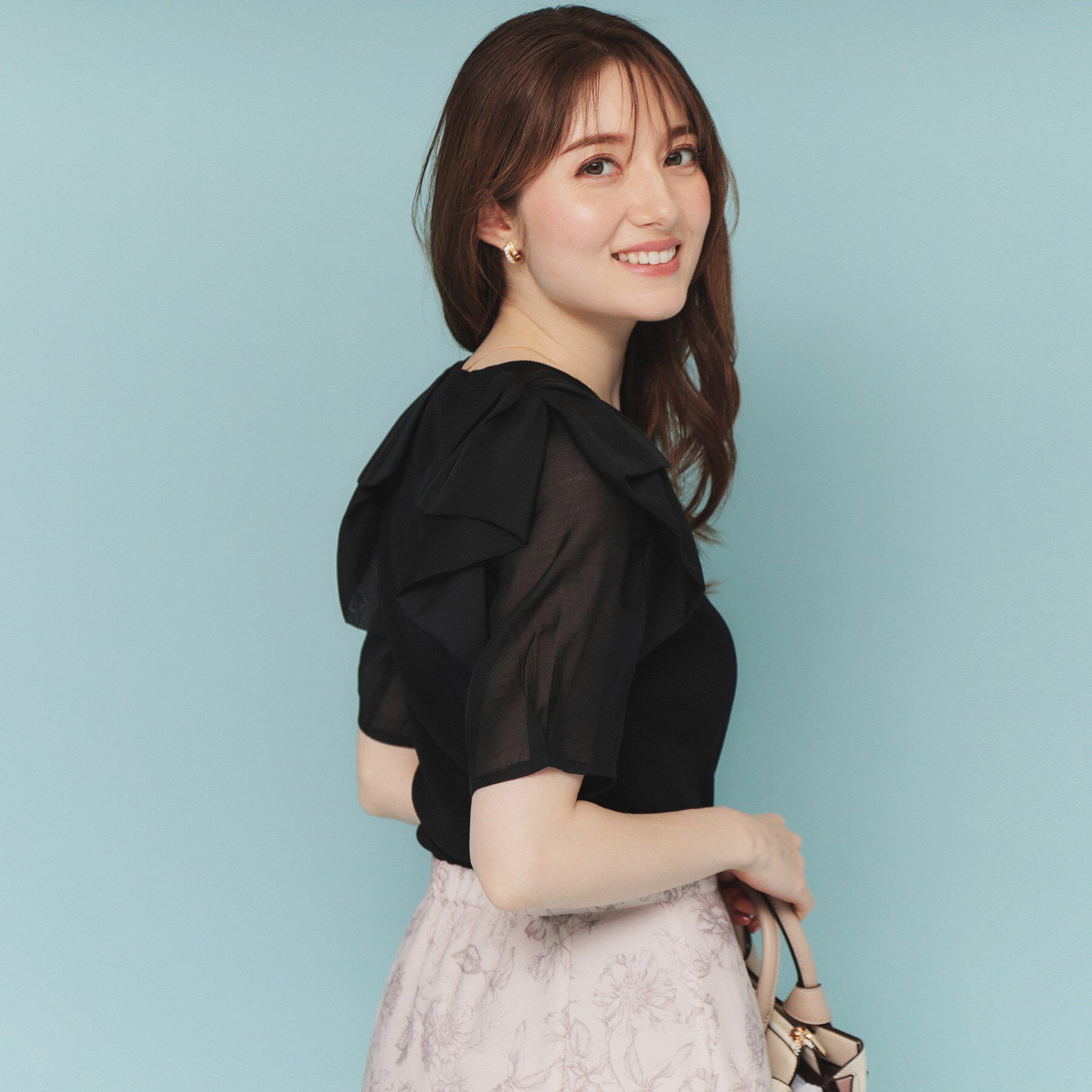 index「リボンスリーブドッキングニット【洗濯機洗い可/抗ピル】」|ニット・セーター|