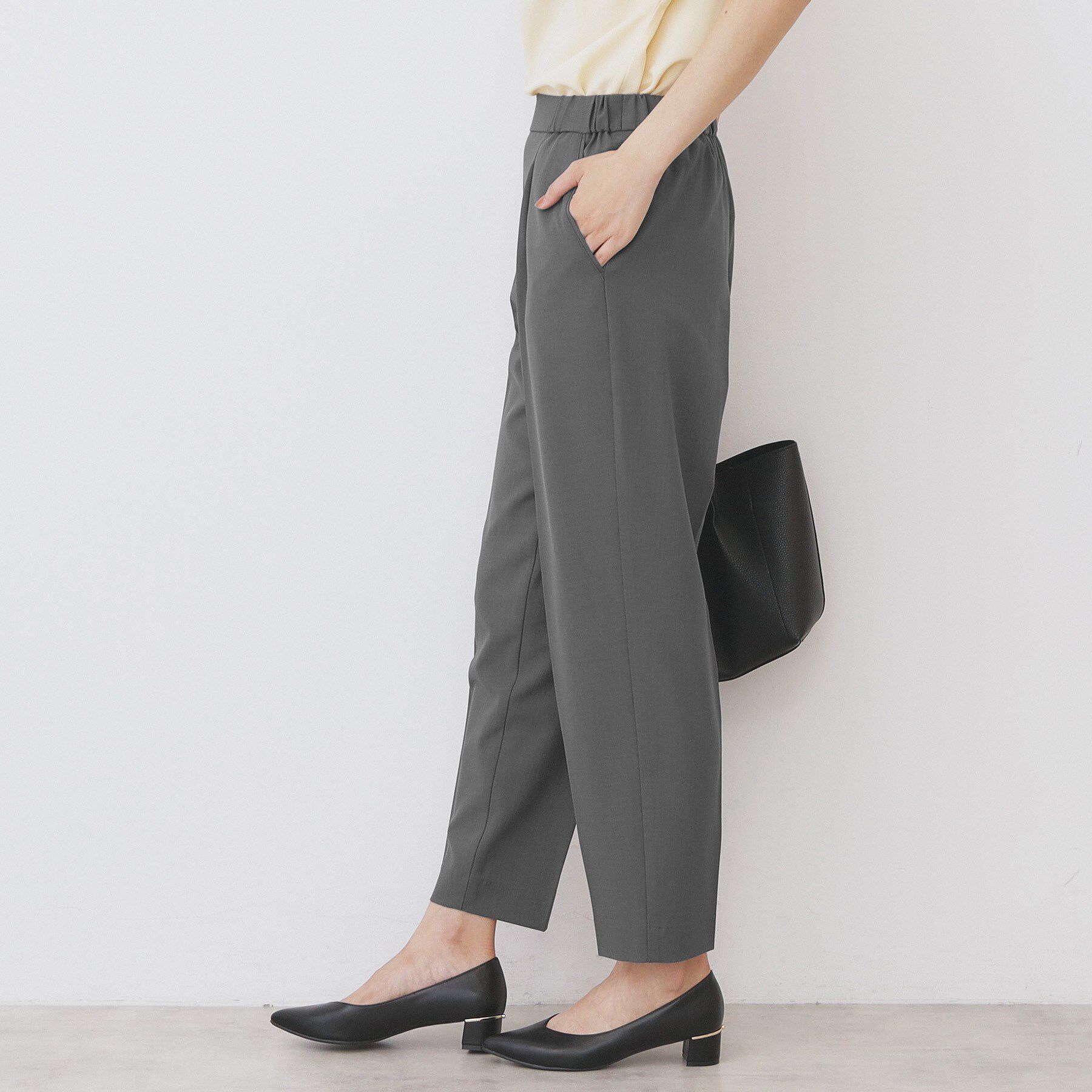 index「ラメピンストライプイージーテーパードパンツ【洗濯機洗い可/ストレッチ】」|その他|