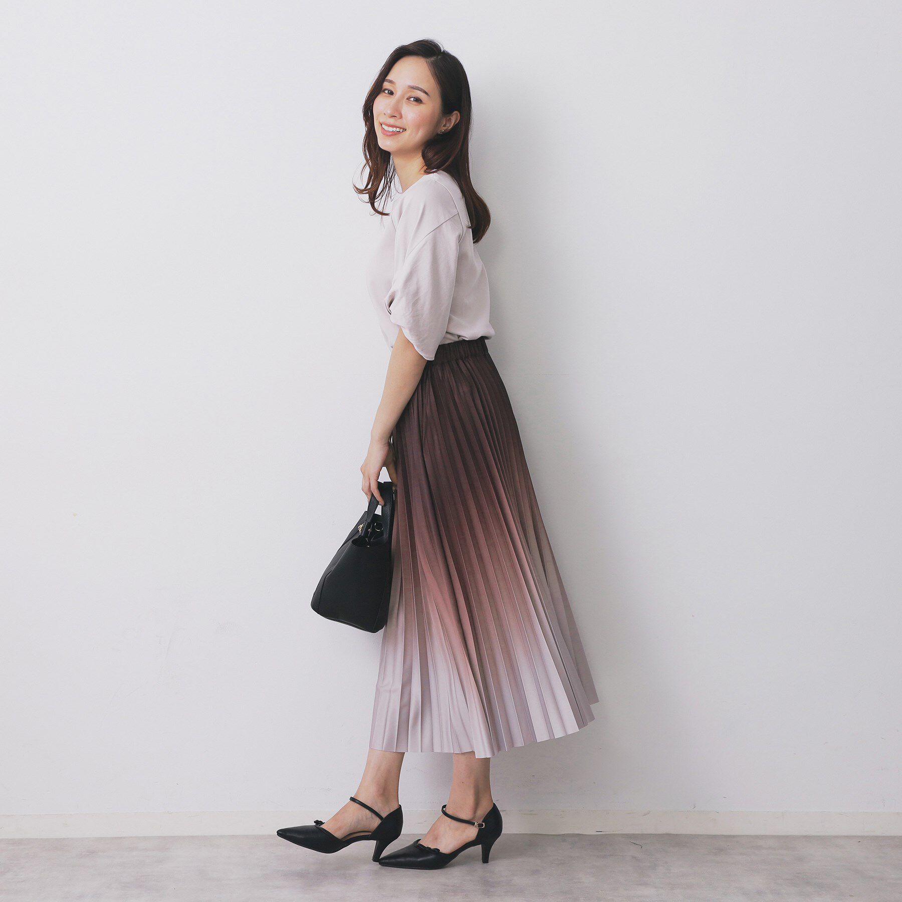 index「グラデーションプリーツスカート【洗濯機OK/防シワ】」|スカート|