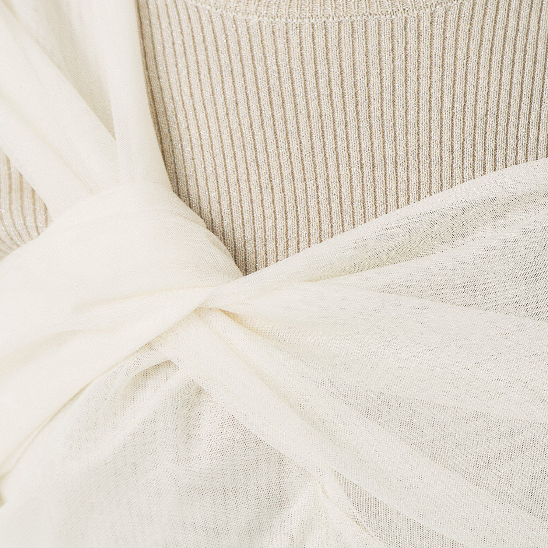 index「《ツインセット》チュールキャミ&times;ラメリブニット【洗濯機OK】」|ニット・セーター|