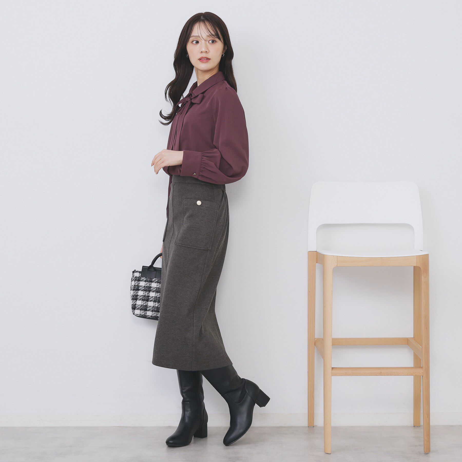 index「ストレッチナロータイトスカート【洗濯機OK/抗ピル】」|スカート|