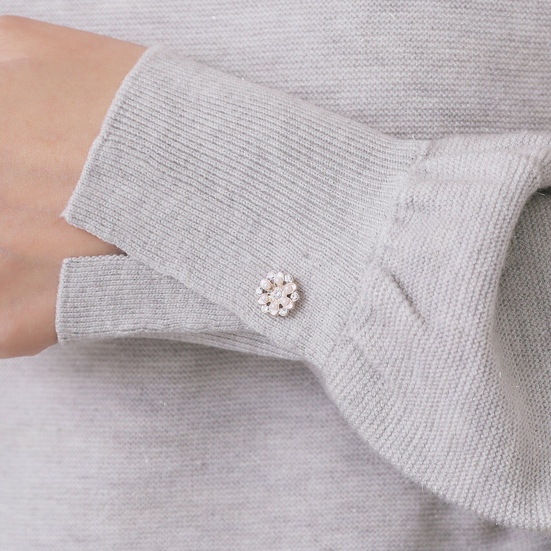 index「ラメガーター編みボートネックニット【洗濯機OK】《8col/XS～LL》」|ニット・セーター|