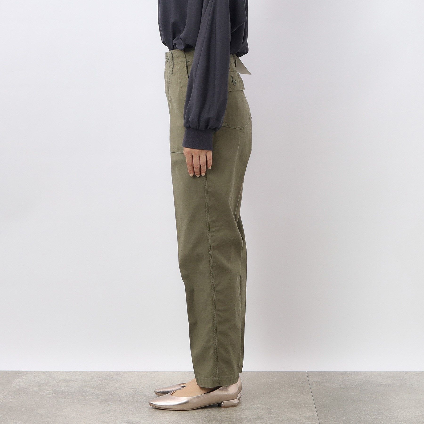 OPAQUE.CLIP「オーガニックコットン混 ベイカーパンツ」|その他|