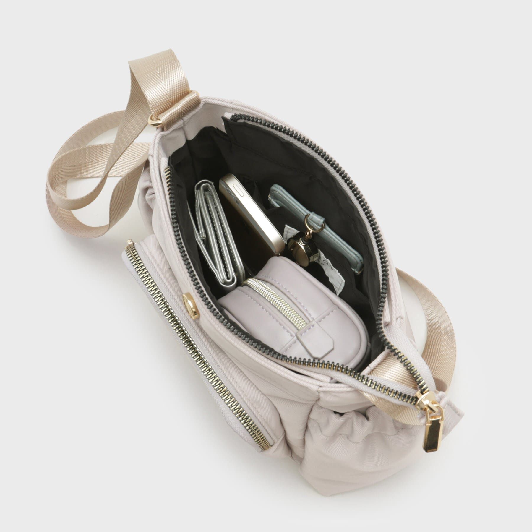 OPAQUE.CLIP「【撥水加工／マルチポケット】フロントポケットデザインミニショルダーバッグ」|ショルダー・メッセンジャー|