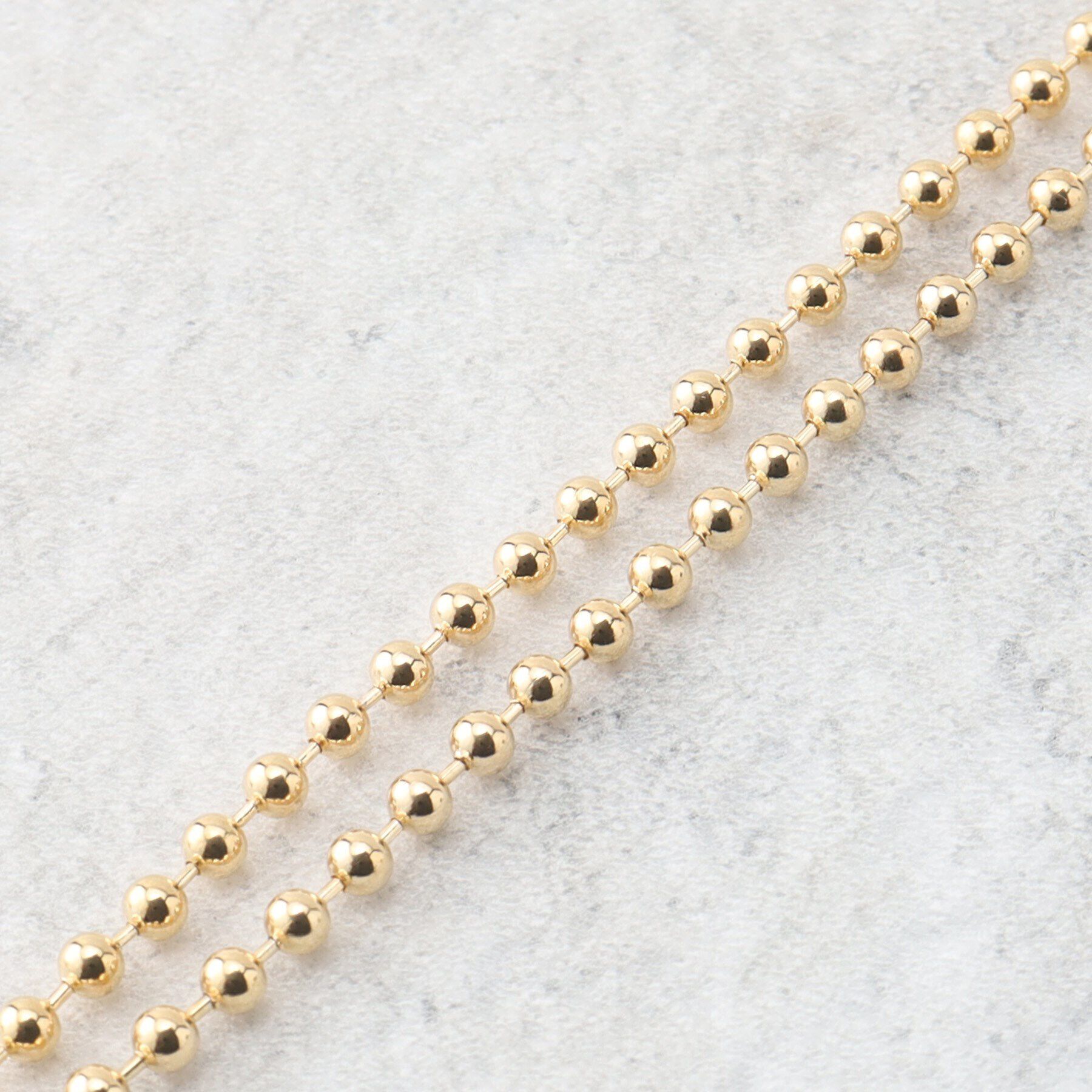 OPAQUE.CLIP「ボールチェーンラリエットネックレス」|ネックレス|