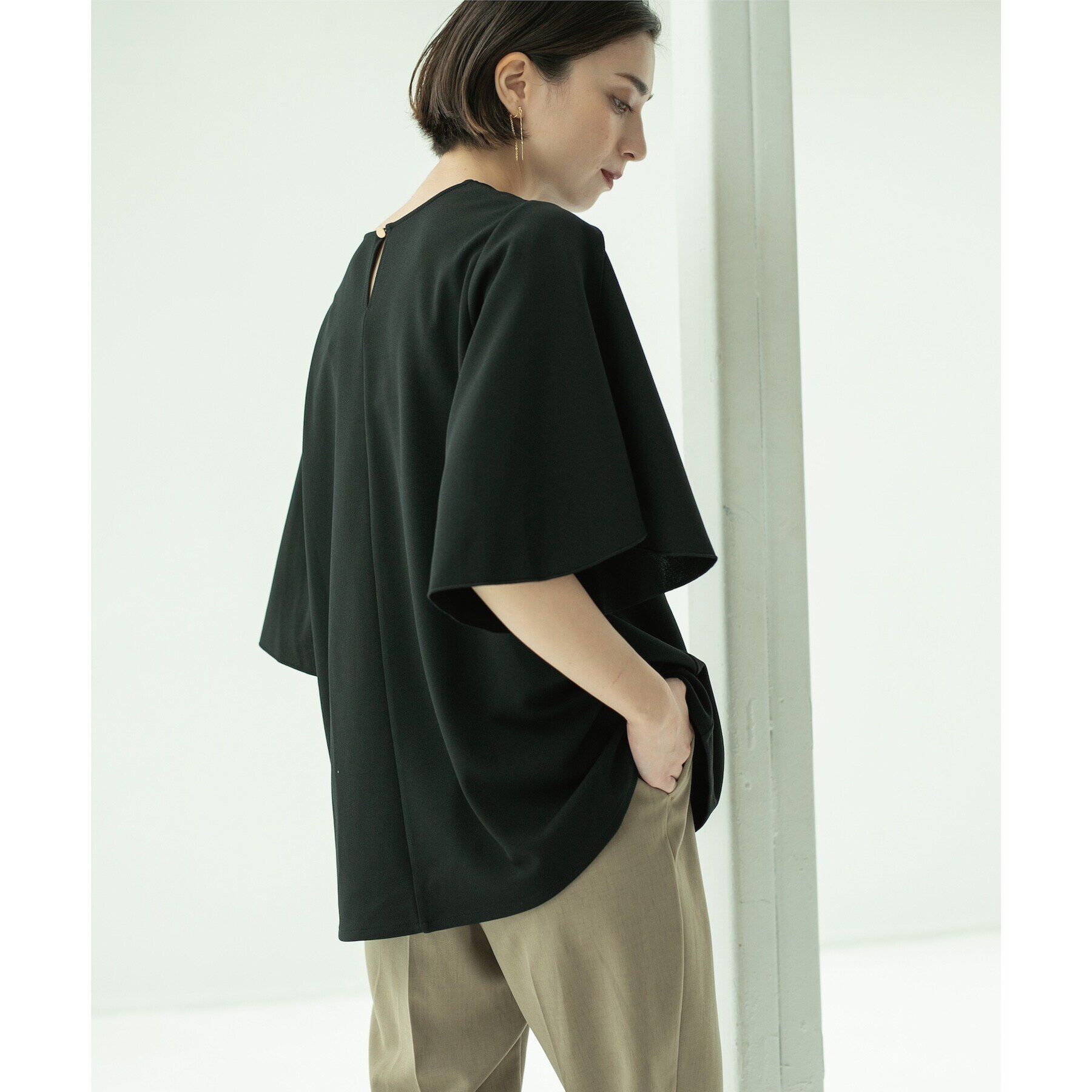 OPAQUE.CLIP「UV チューリップスリーブトップス【吸水速乾/洗濯機洗い可】」|Tシャツ・カットソー|