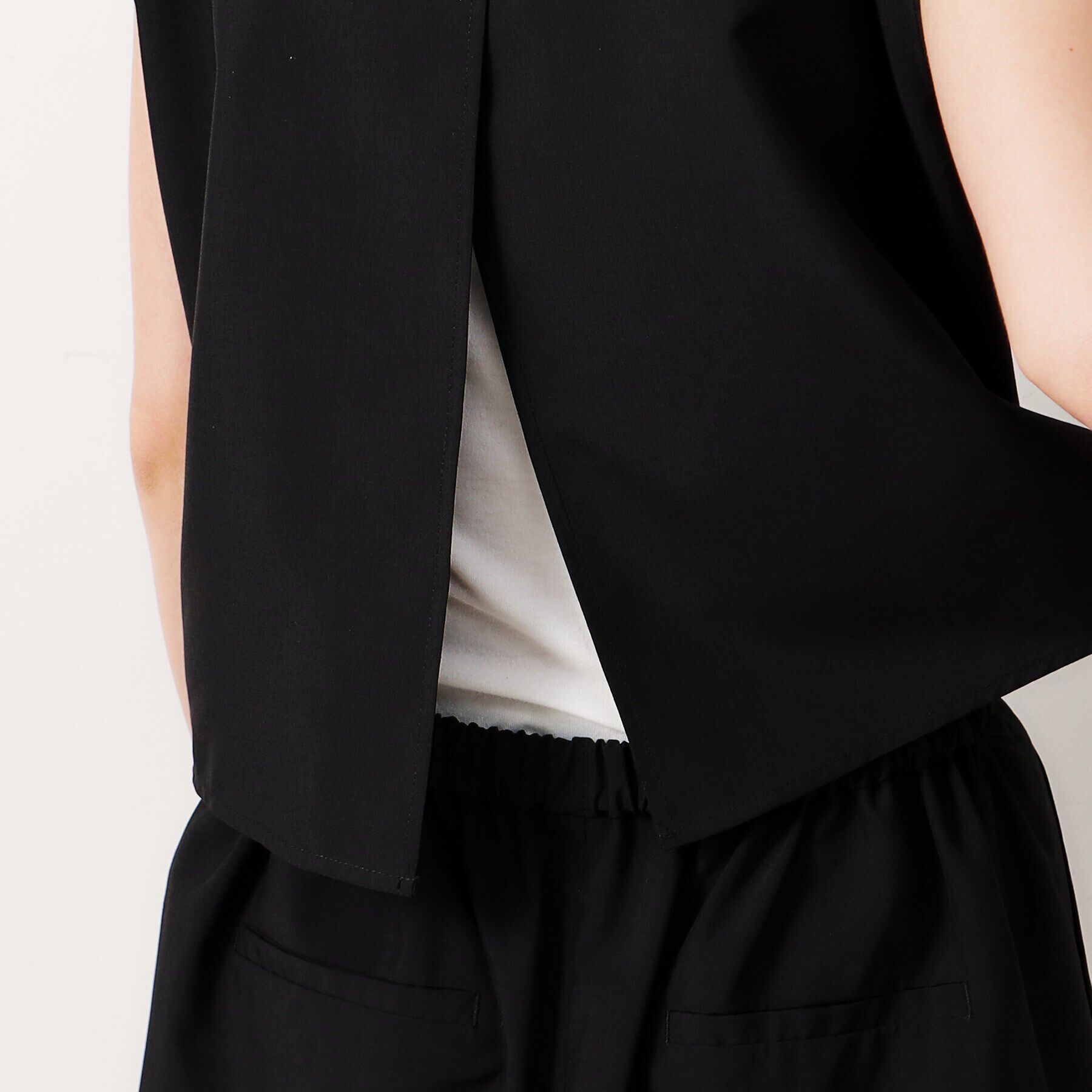 OPAQUE.CLIP「リネンライクオールインワン【洗濯機洗い可】」|オールインワン|