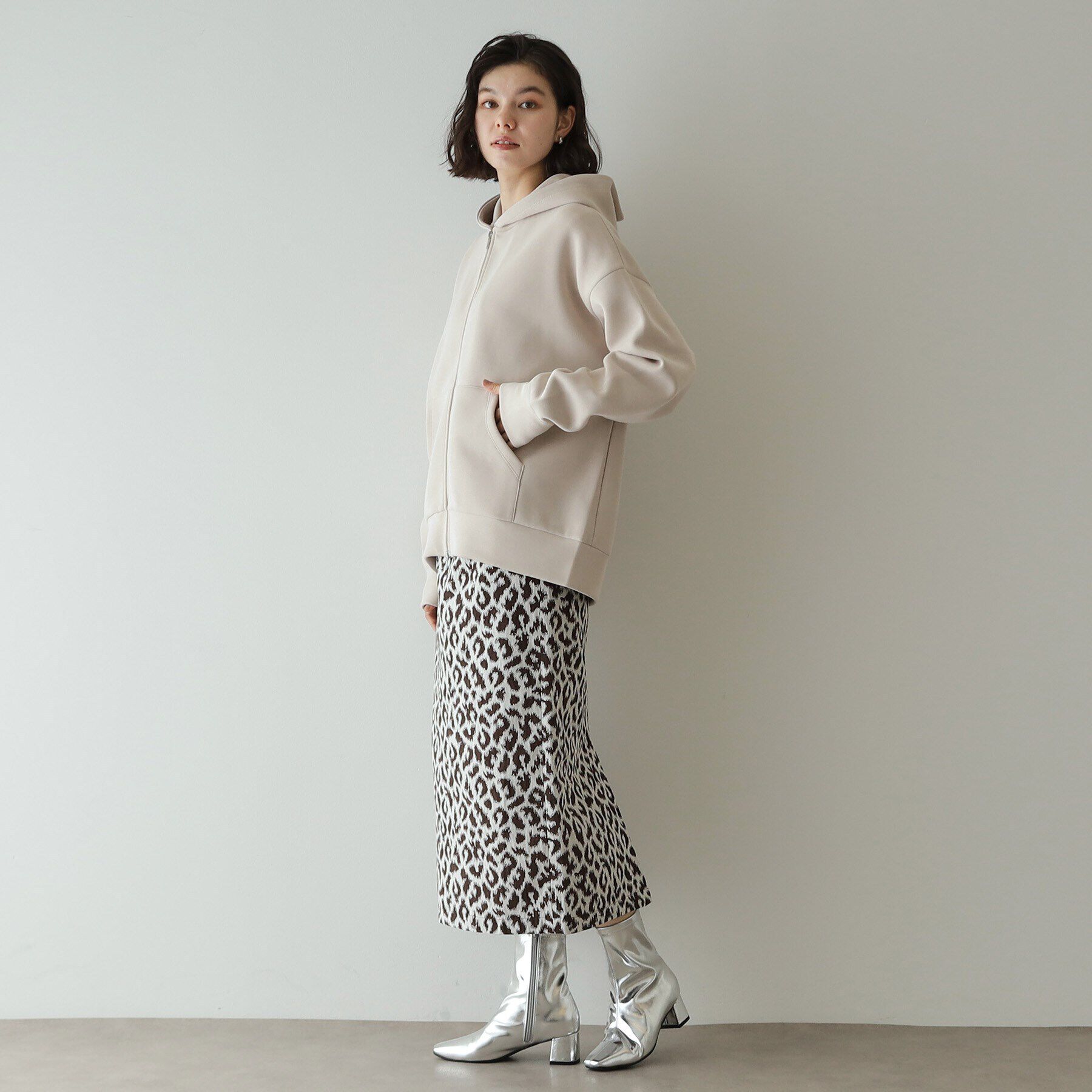 OPAQUE.CLIP「ダブルZIPパーカー【洗濯機洗い可】」|パーカー|