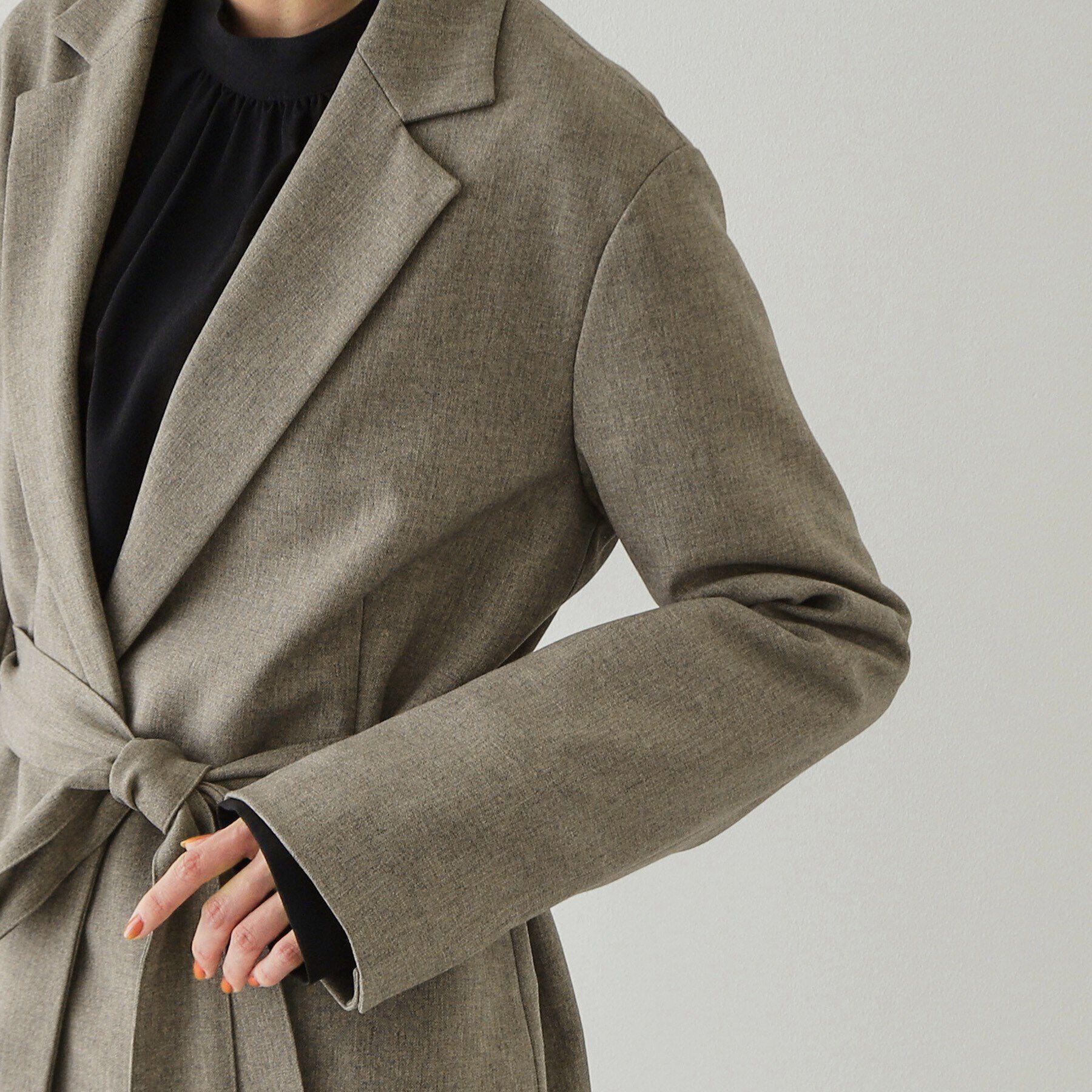 OPAQUE.CLIP「ウエストベルト テーラードジャケット【洗濯機洗い可】」|テーラードジャケット|