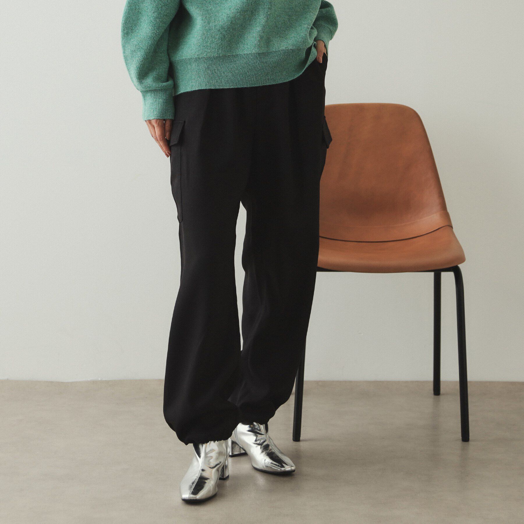 OPAQUE.CLIP「ウールライクカーゴパンツ【洗濯機洗い可】」|その他|