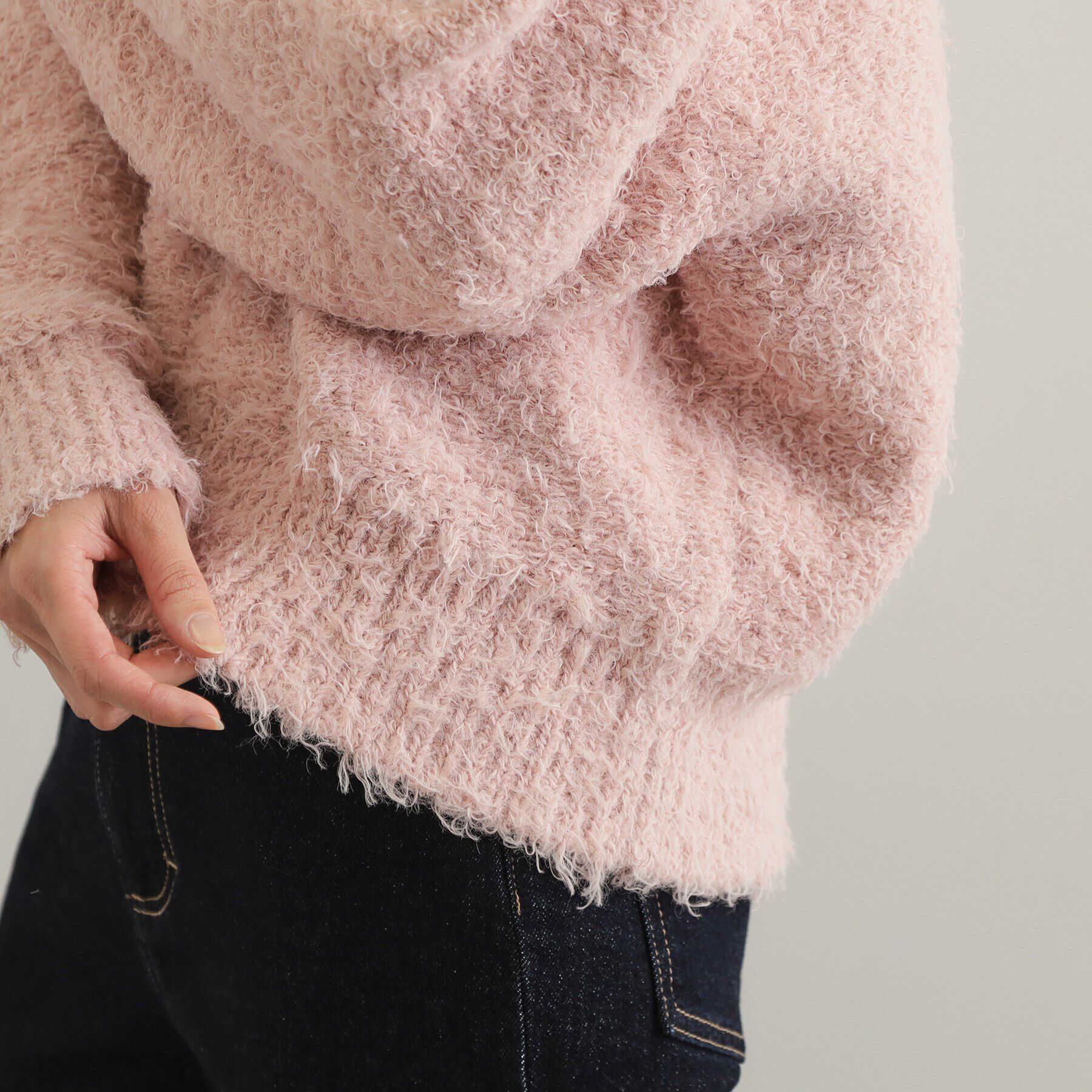 OPAQUE.CLIP「Vネックローゲージニット【洗濯機洗い可／抗ピル】」|ニット・セーター|