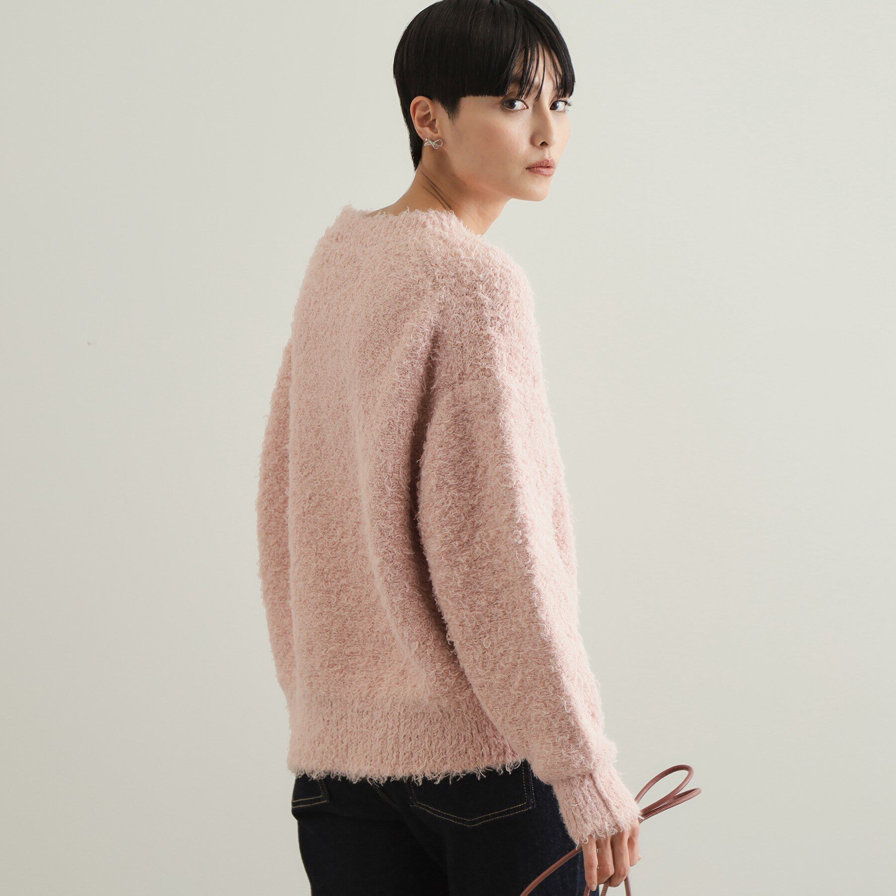 OPAQUE.CLIP「Vネックローゲージニット【洗濯機洗い可／抗ピル】」|ニット・セーター|