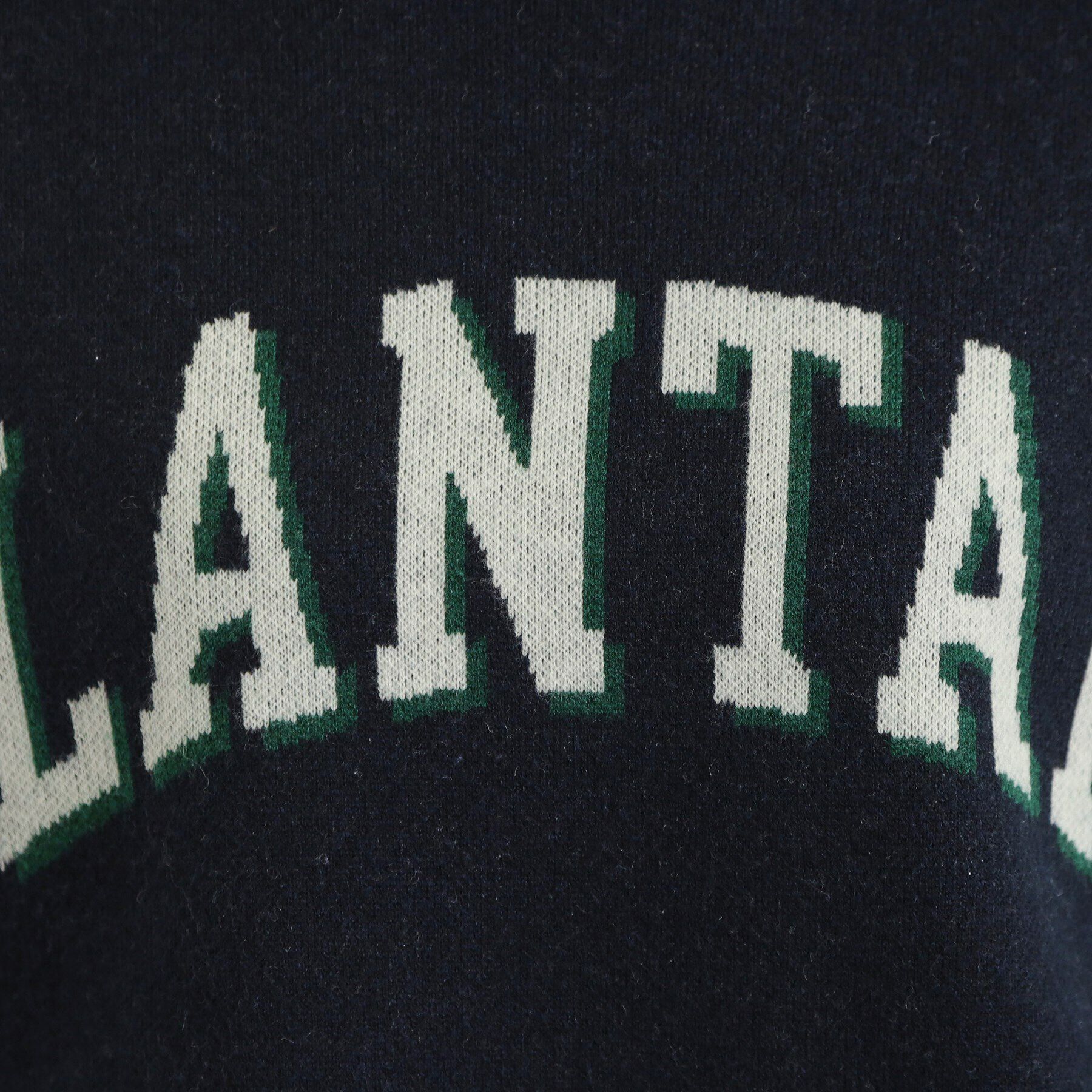OPAQUE.CLIP「カレッジ風ロゴジャカードニット【洗濯機洗い可】」|ニット・セーター|