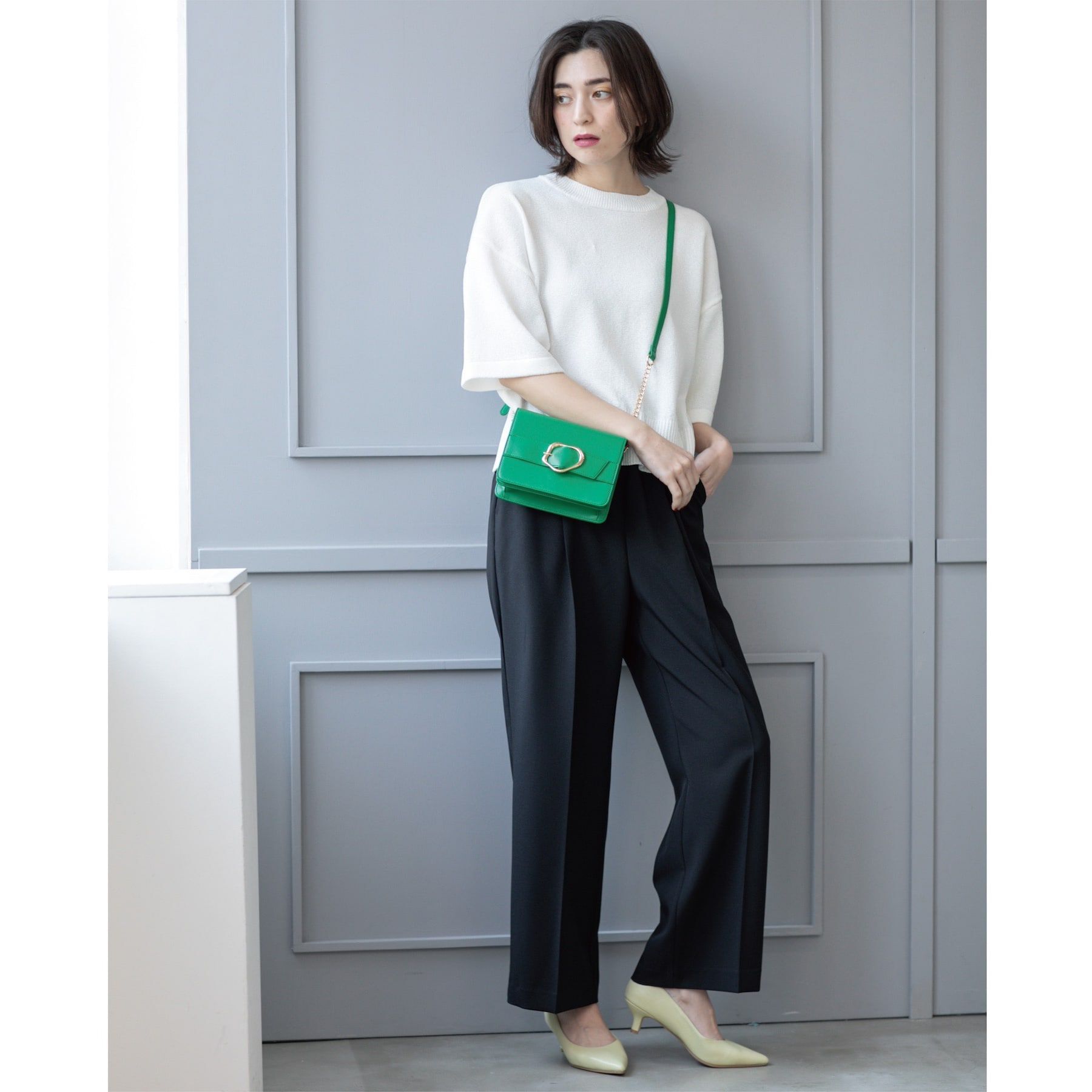 OPAQUE.CLIP「《SS-LLsize》美脚ストレッチイージーワイドパンツ【洗濯機洗い可/防シワ】」|その他|