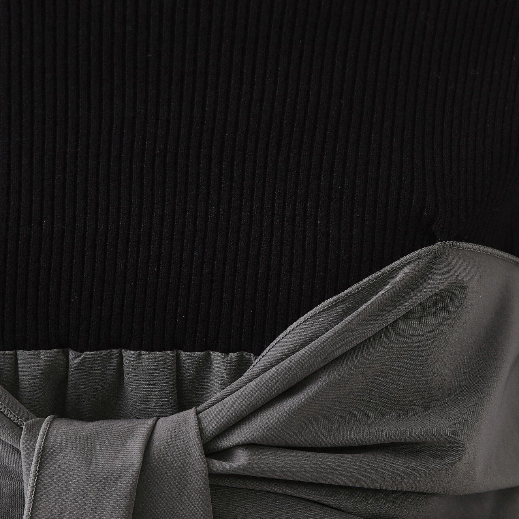 OPAQUE.CLIP「リボンビスチェドッキングニット【洗濯機洗い可】」|ニット・セーター|