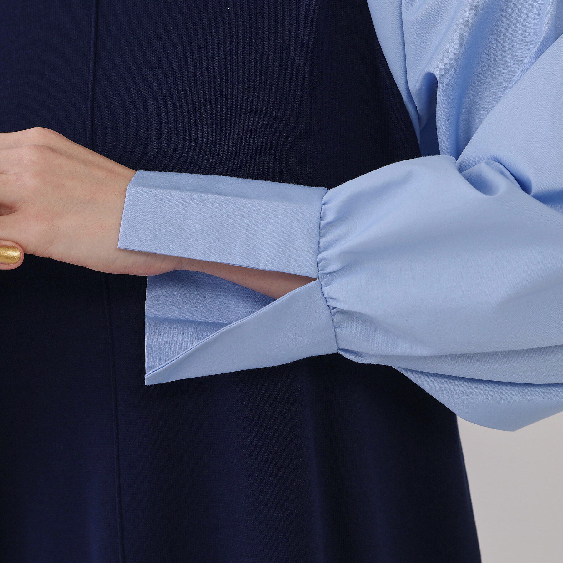 OPAQUE.CLIP「フハクスリーブニットワンピース【洗える】」|ワンピース|