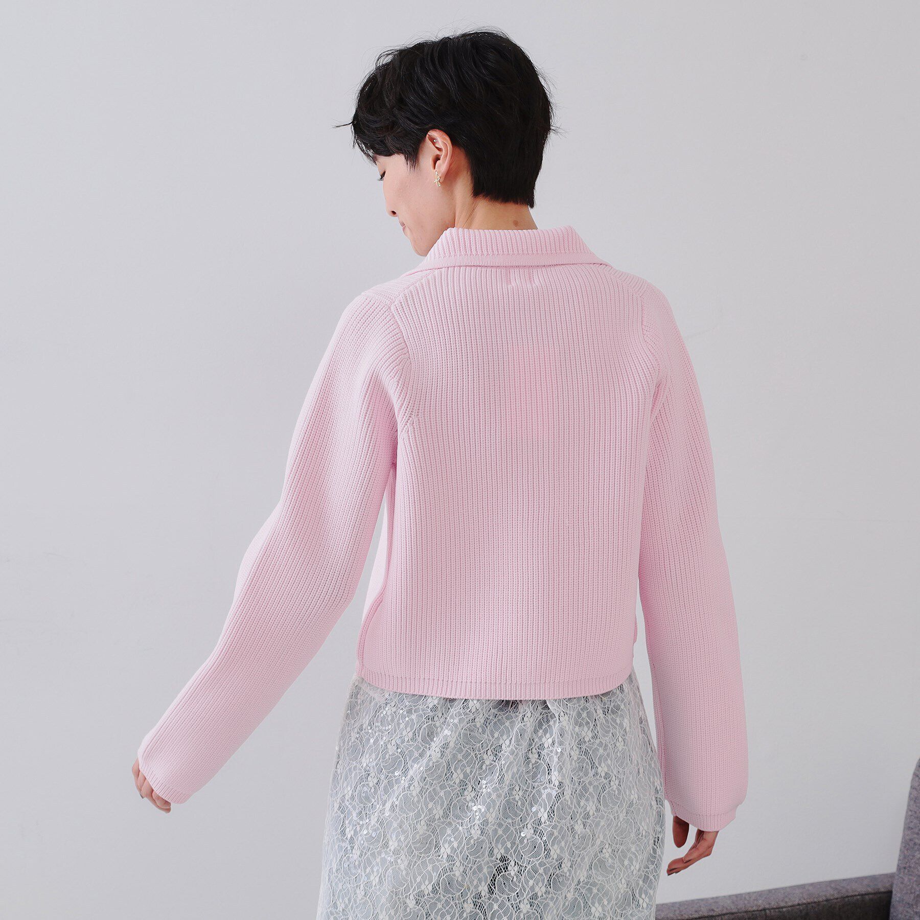 OPAQUE.CLIP「ショートニットカーディガン【洗濯機洗い可/抗ピル】」|カーディガン|