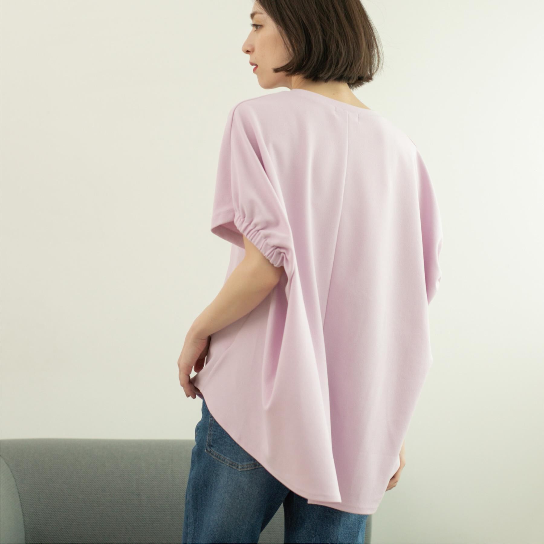 OPAQUE.CLIP「リラクシードルマンスリーブトップス【UV/吸水速乾/洗濯機洗い可】」|Tシャツ・カットソー|