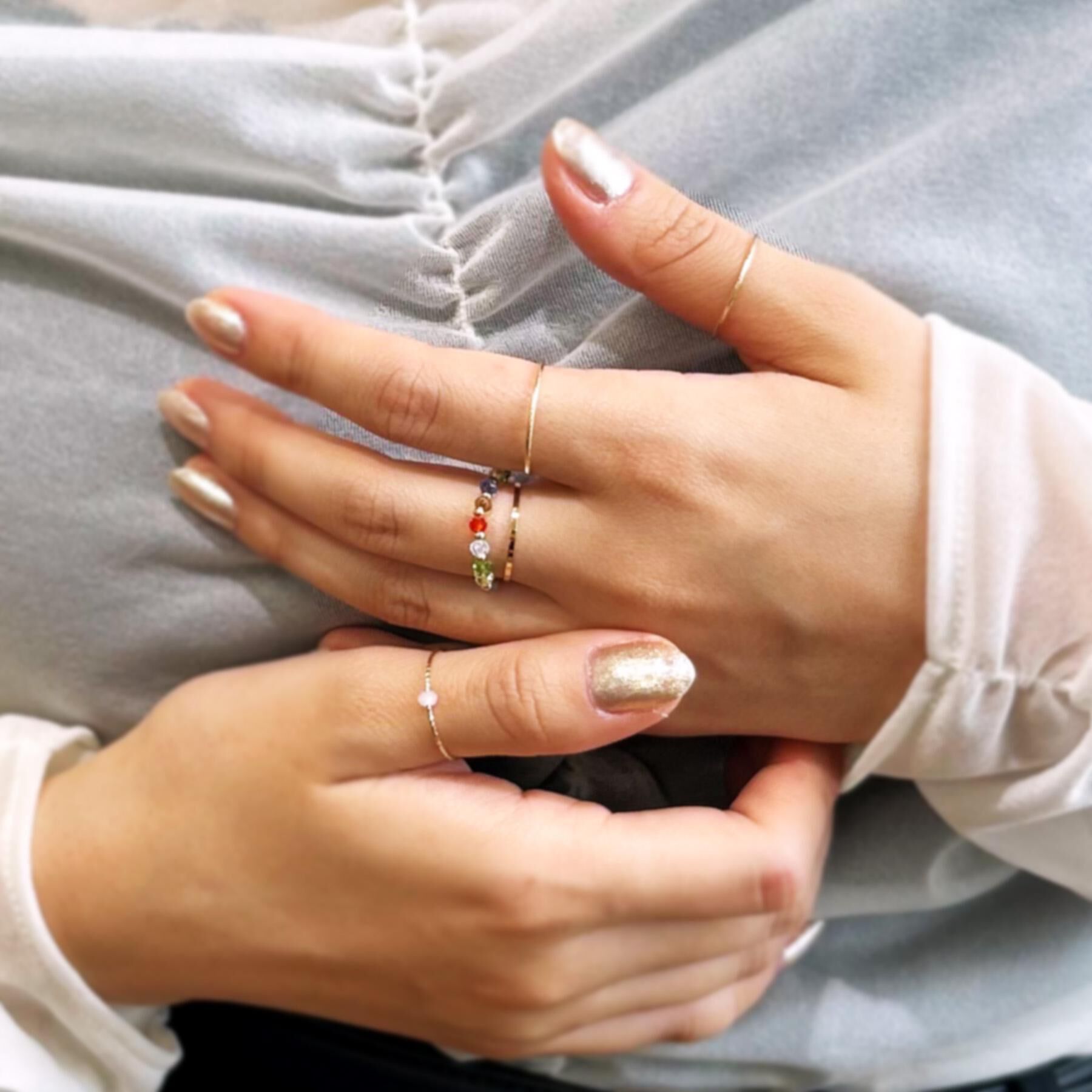 OPAQUE.CLIP「5連リング」|リング|