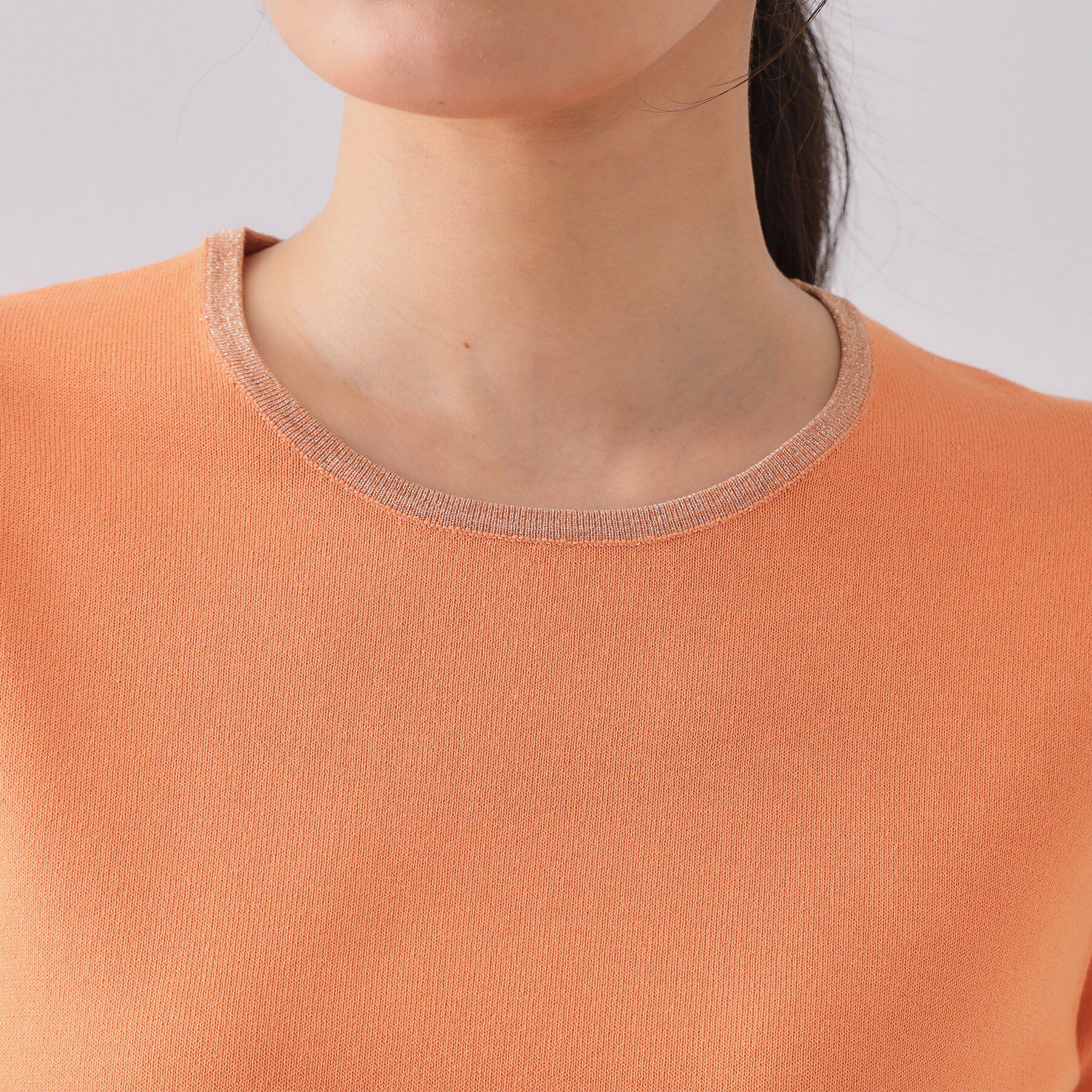 OPAQUE.CLIP「配色ラメニット/アンサンブル対応【洗濯機洗い可/抗ピル】」|ニット・セーター|