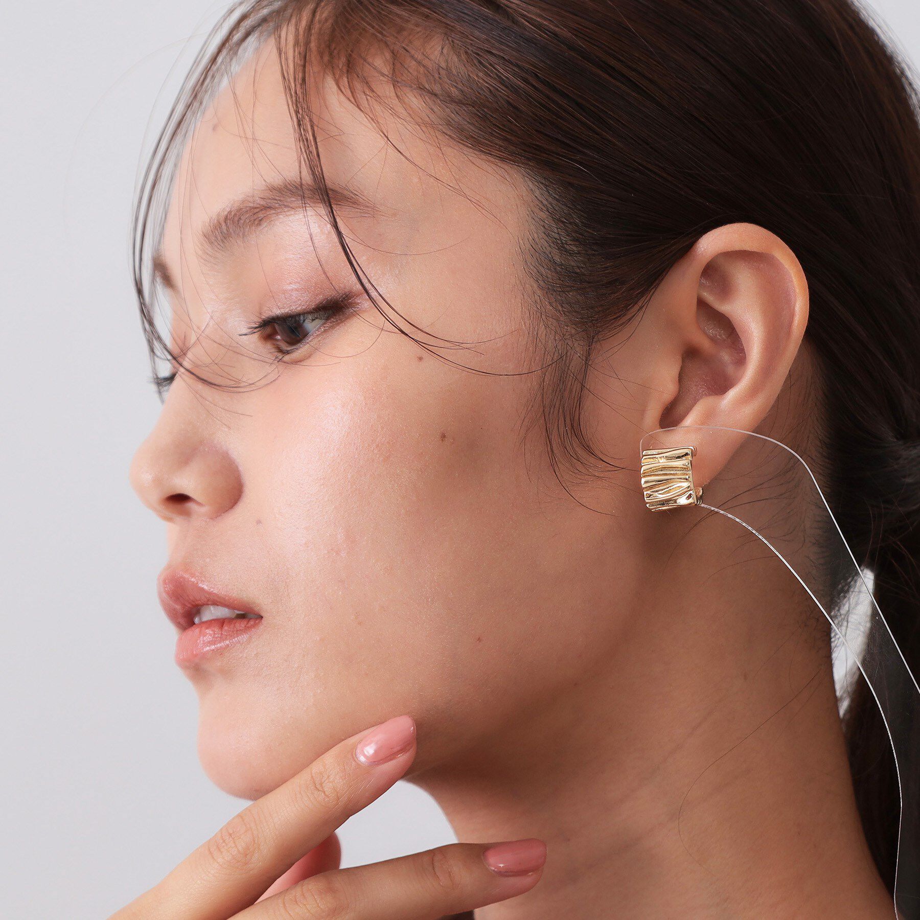 OPAQUE.CLIP「しわメタルピアス」|ピアス|