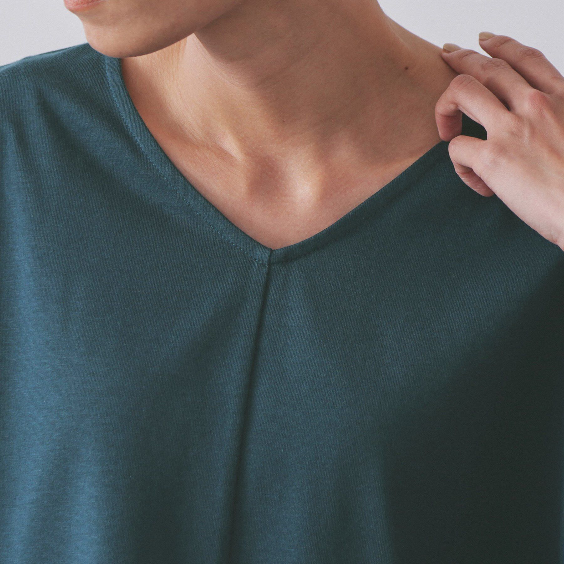 OPAQUE.CLIP「プリーツスリーブドッキングトップス【洗濯機洗い可】」|Tシャツ・カットソー|