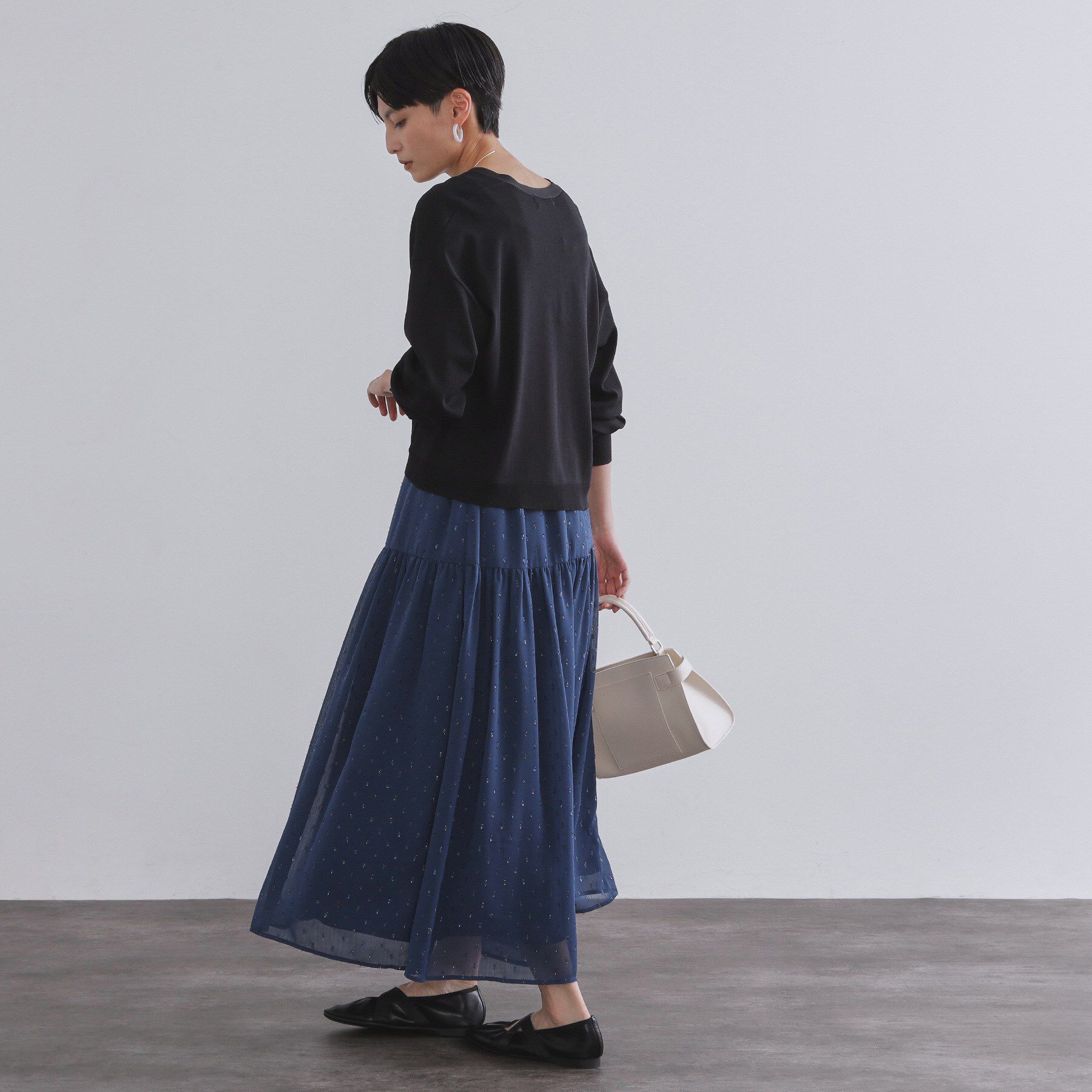 OPAQUE.CLIP「リラクシーVネックニットカーディガン【UVケア/接触冷感/洗濯機洗い可/抗ピル】」|カーディガン|