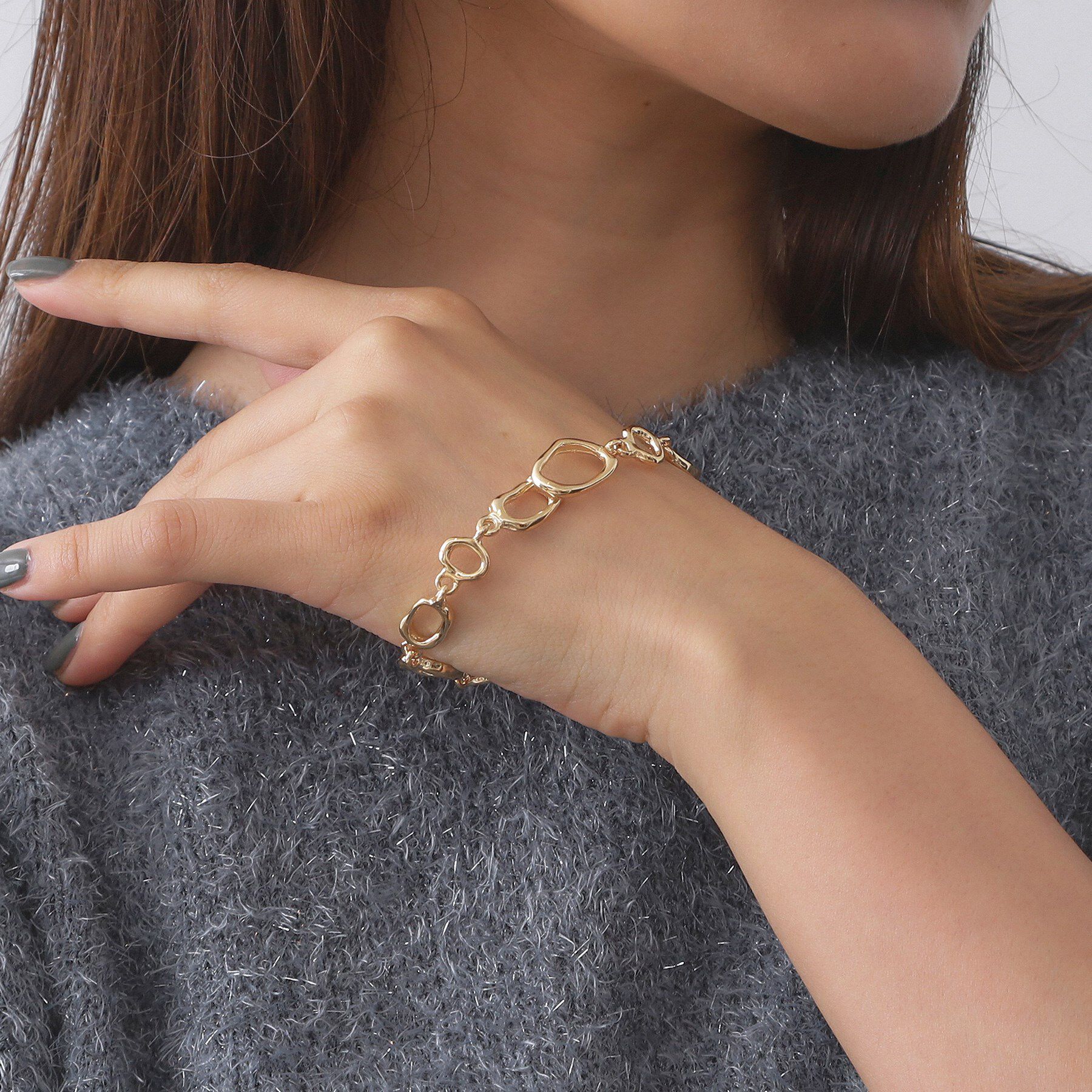 OPAQUE.CLIP「変型チェーンブレスレット」|ブレスレット・バングル|