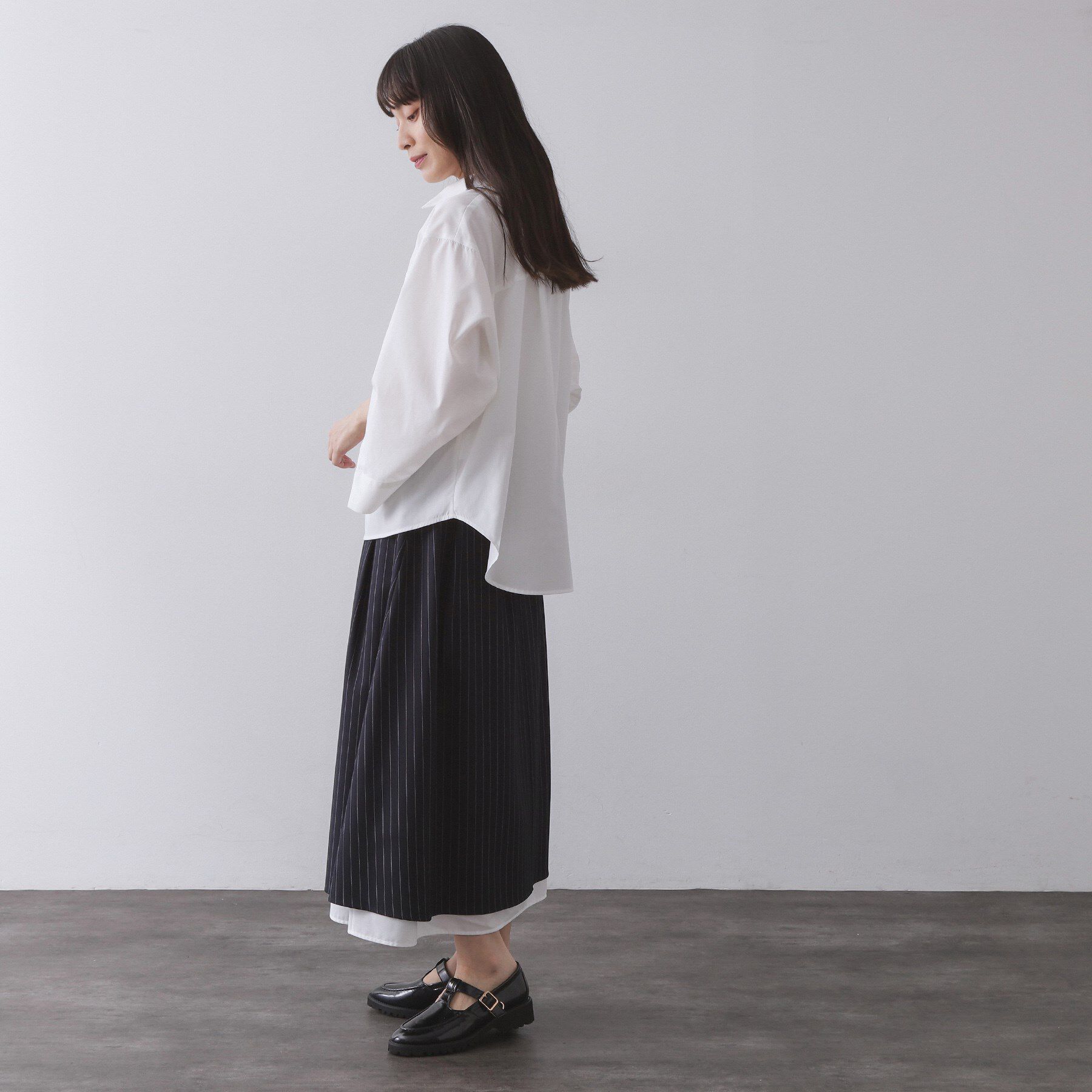 OPAQUE.CLIP「フォルムデザインシャツ【洗濯機OK】」|シャツ・ブラウス|