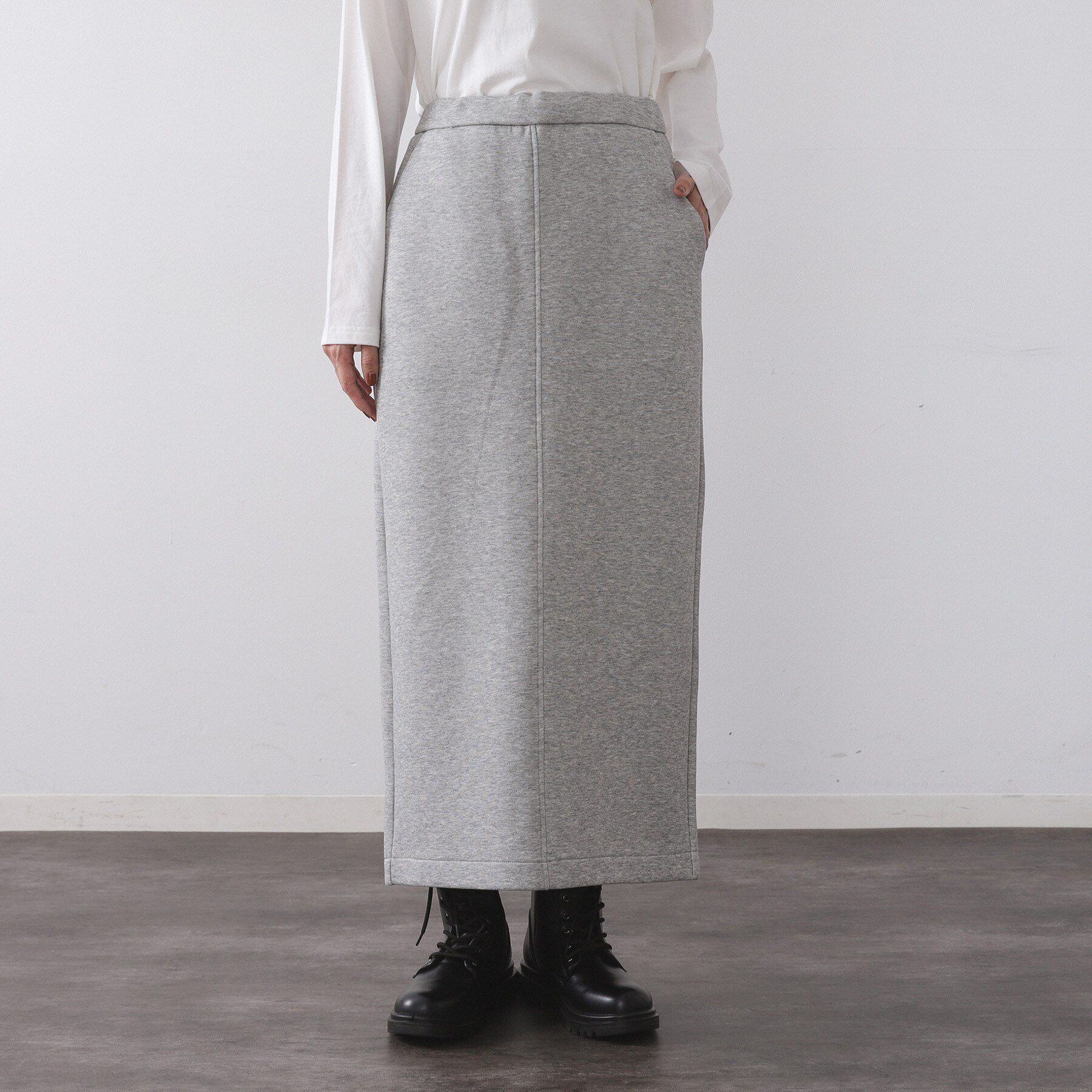 OPAQUE.CLIP「イージーナロースカート/セットアップ対応可【洗濯機OK】」|スカート|