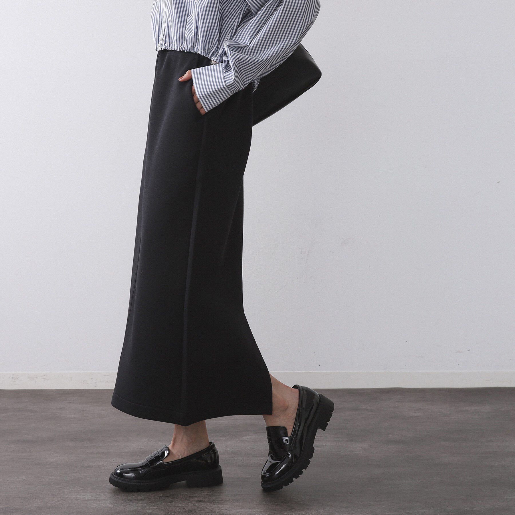 OPAQUE.CLIP「イージーナロースカート/セットアップ対応可【洗濯機OK】」|スカート|