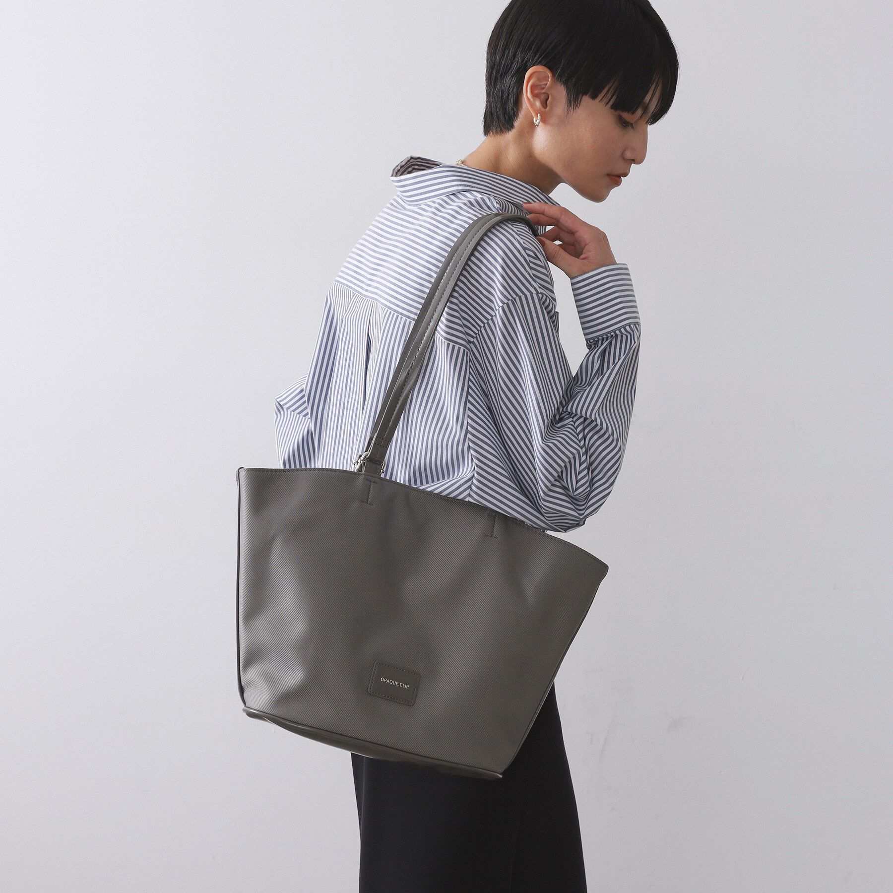 OPAQUE.CLIP「【マルチWAY】ミニショルダーとしても使える！バッグインポーチ付きトートバッグ」|トートバッグ|